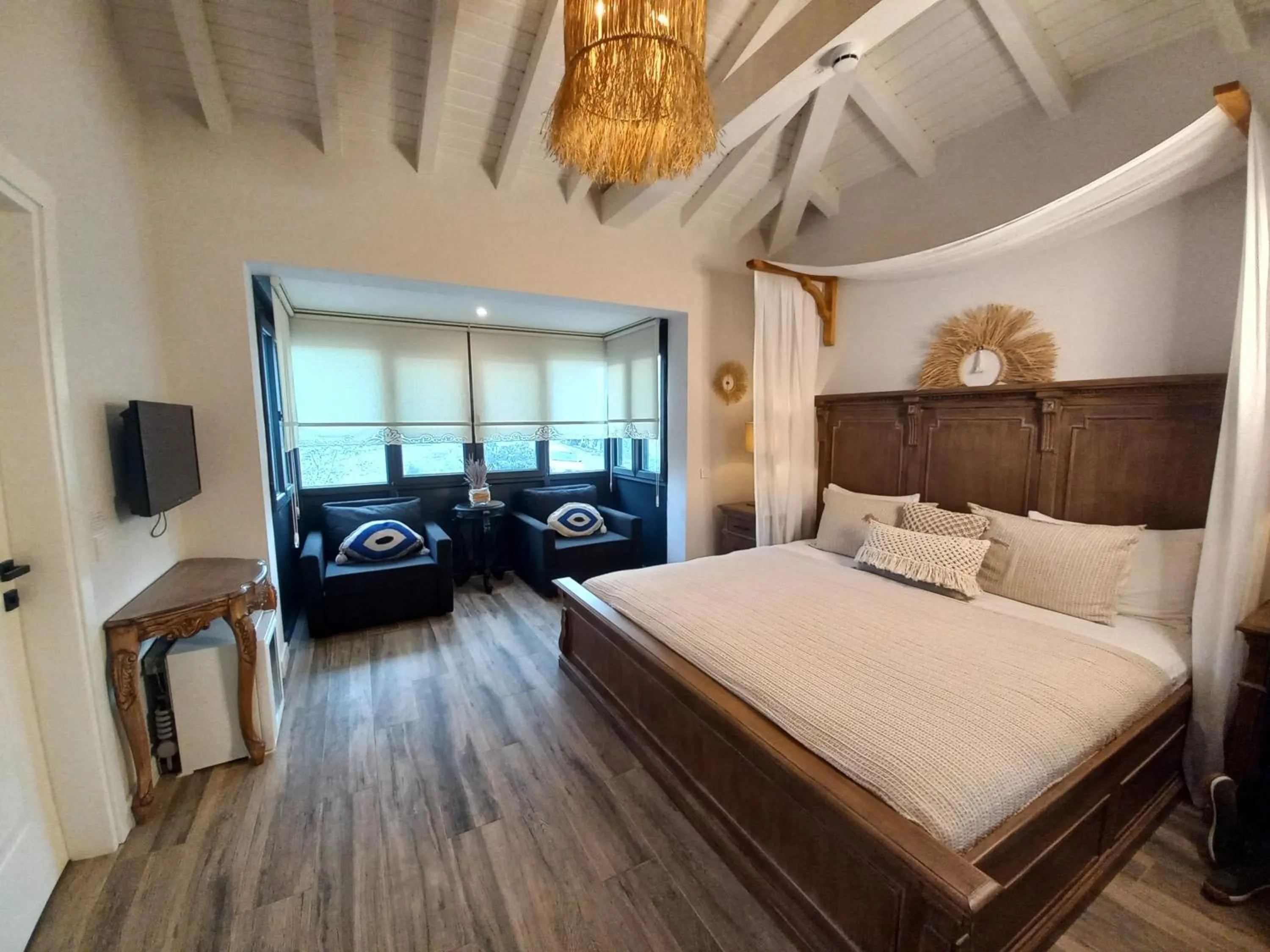 Bed in Chloe hotel Alacati