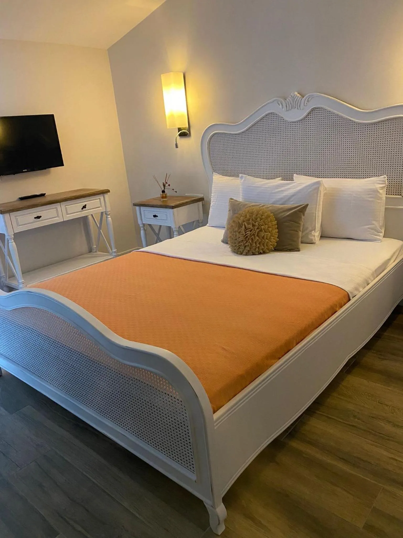 Bed in Chloe hotel Alacati