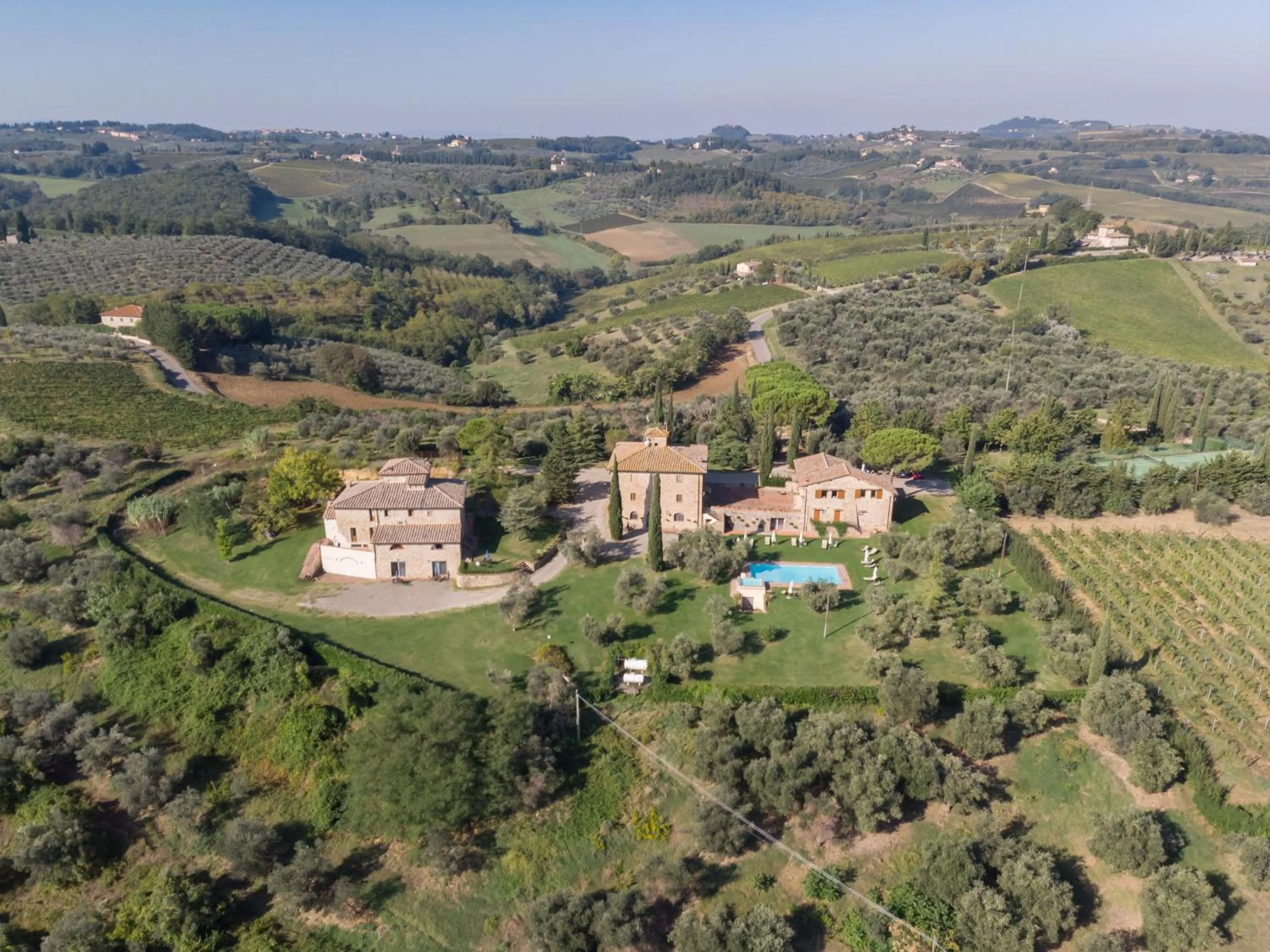 Bird's eye view in Fattoria Querceto