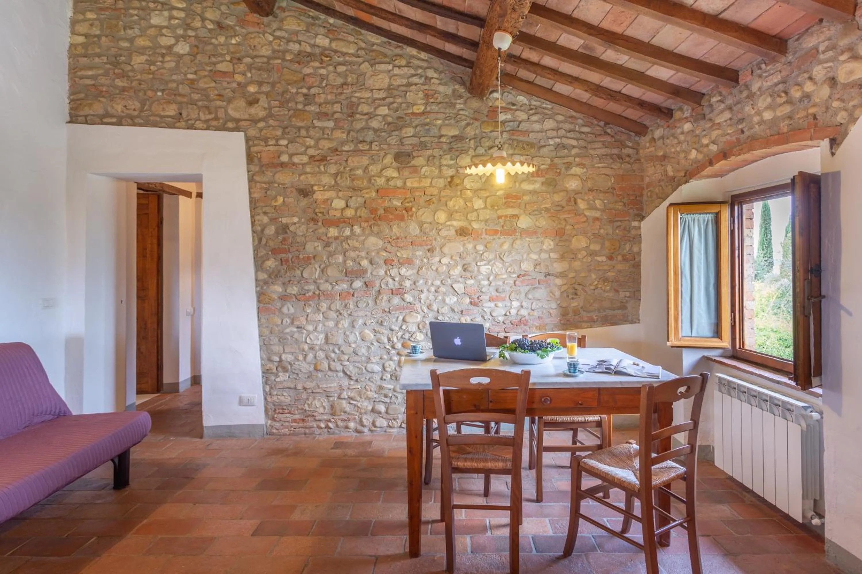 Dining area in Fattoria Querceto