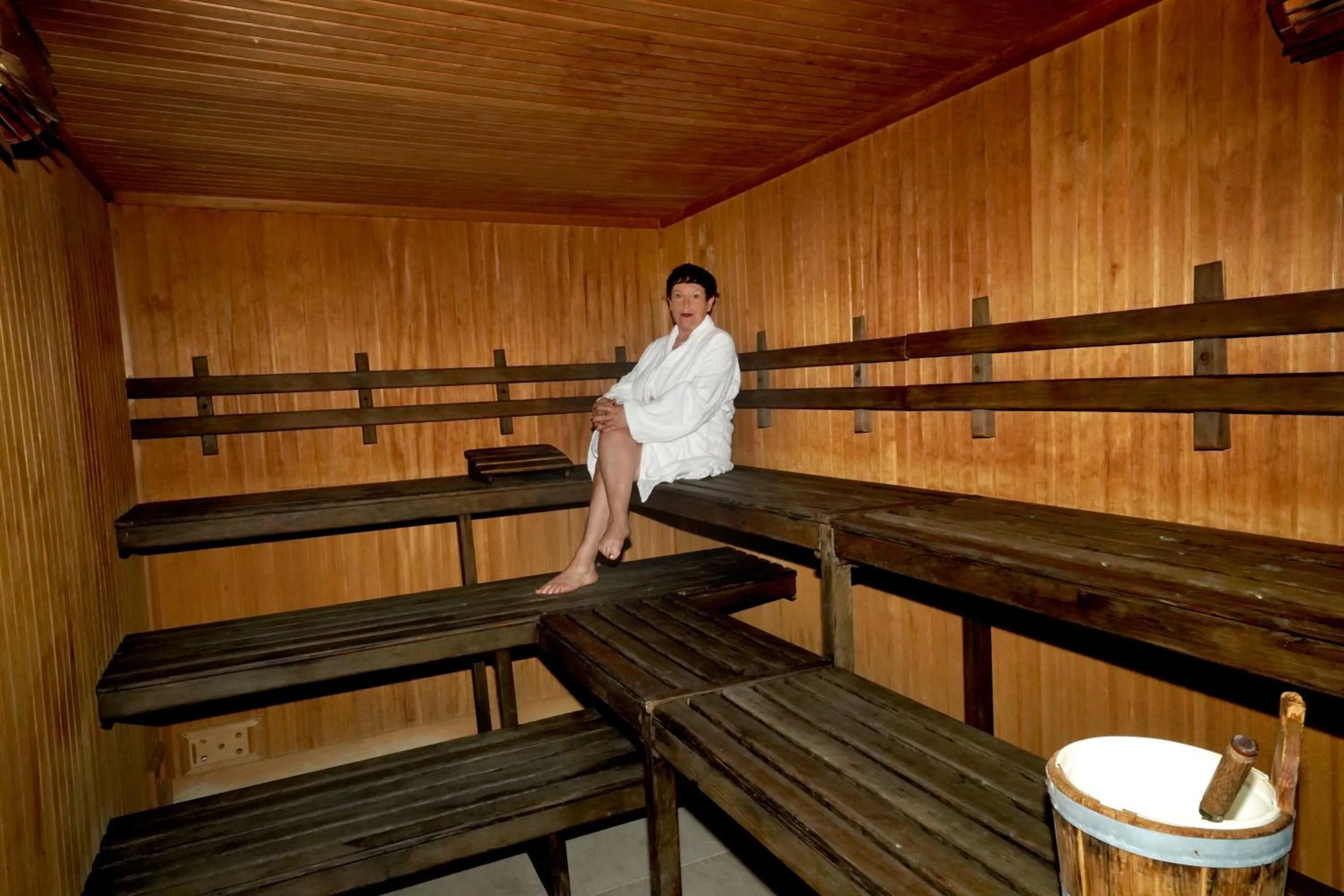 Sauna in Saturnia Tuscany Hotel