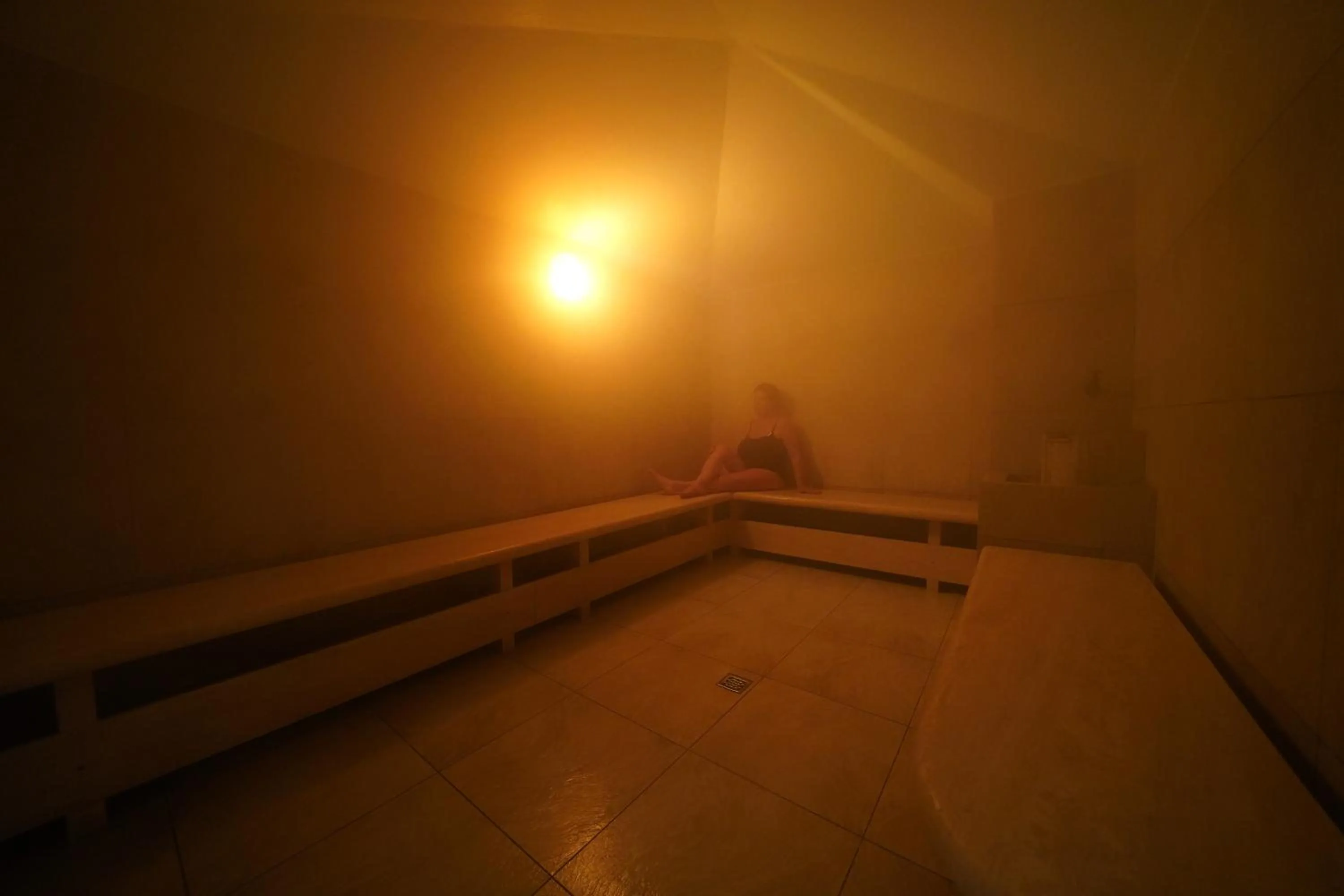 Steam room in Saturnia Tuscany Hotel
