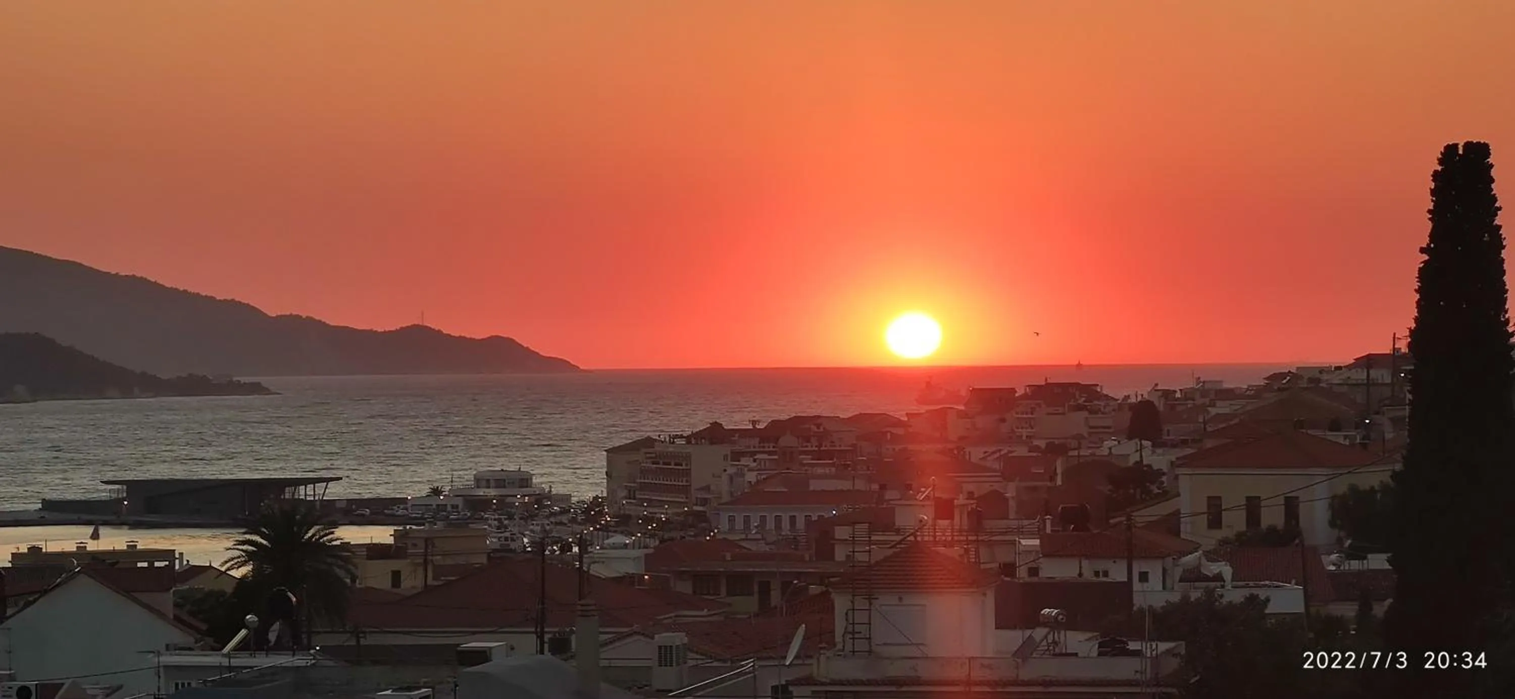 Sunset in ODYSSEAS HOTEL SAMOS