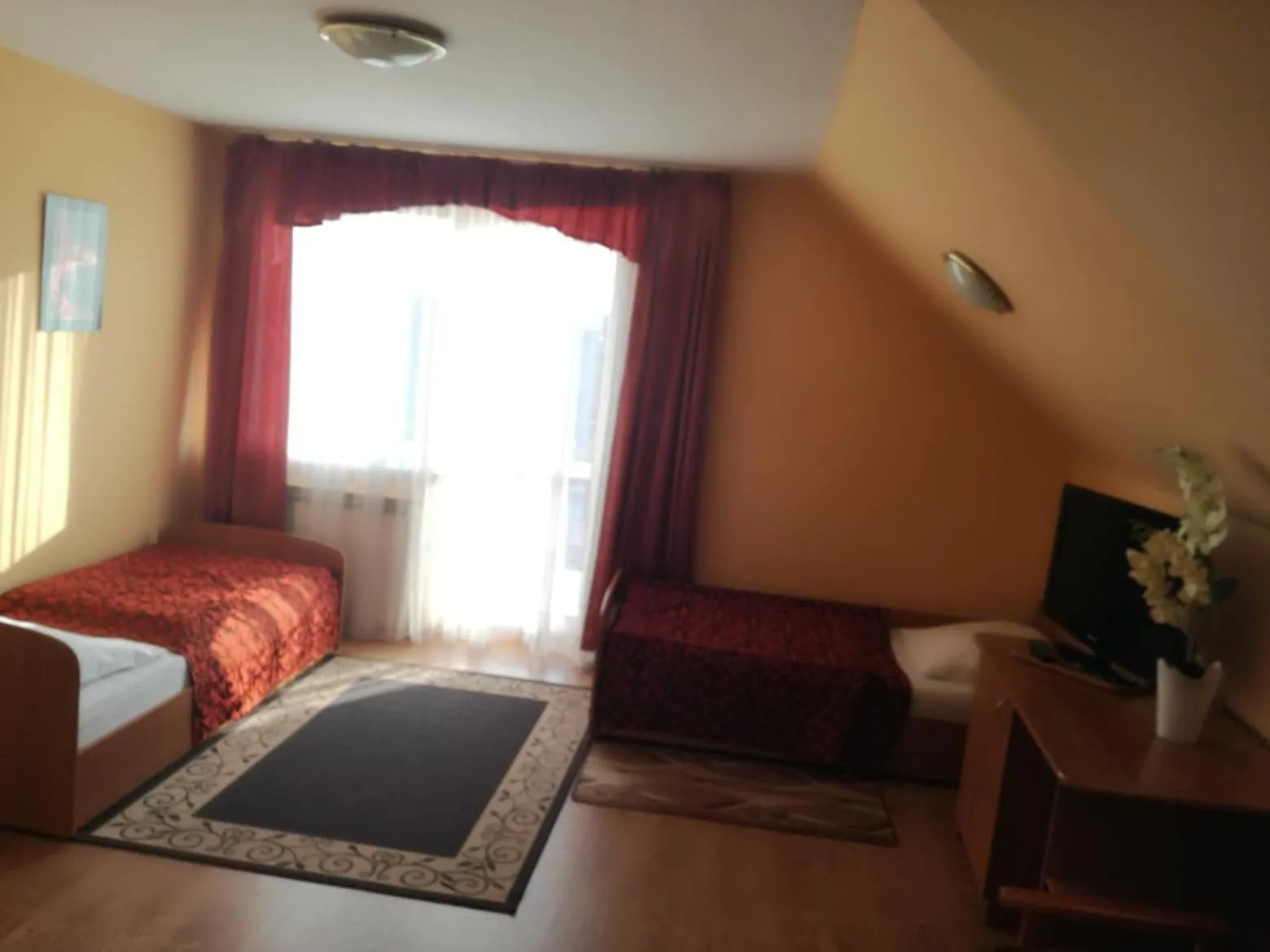 Bed in Hotel Grodzki