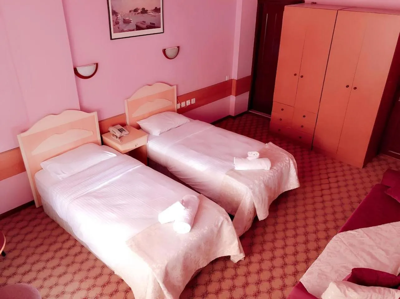 Bed in Hotel Karyatit Kaleici