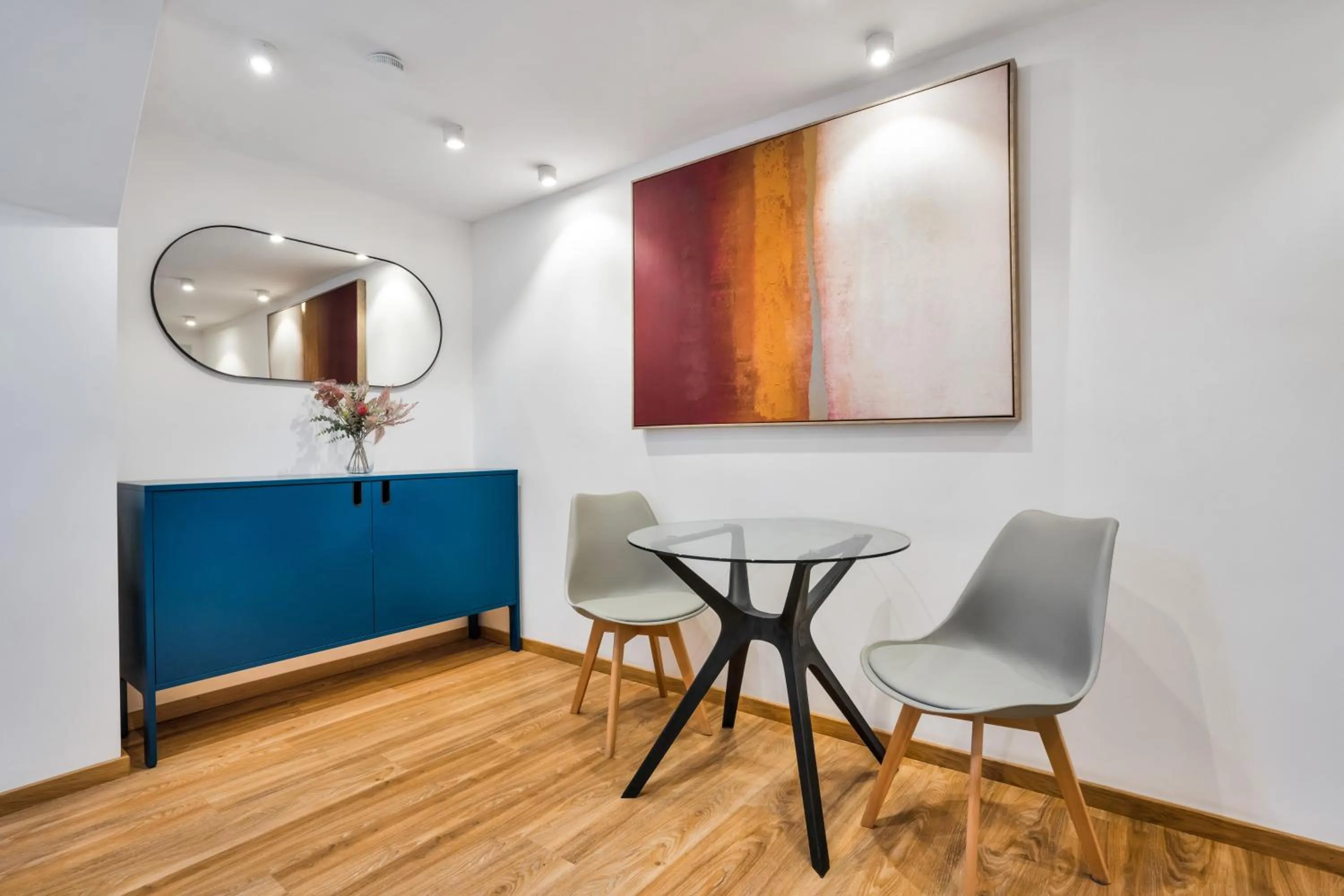 Seating area in easy-flat Hauptplatz - City Center Apartments with a Kitchen