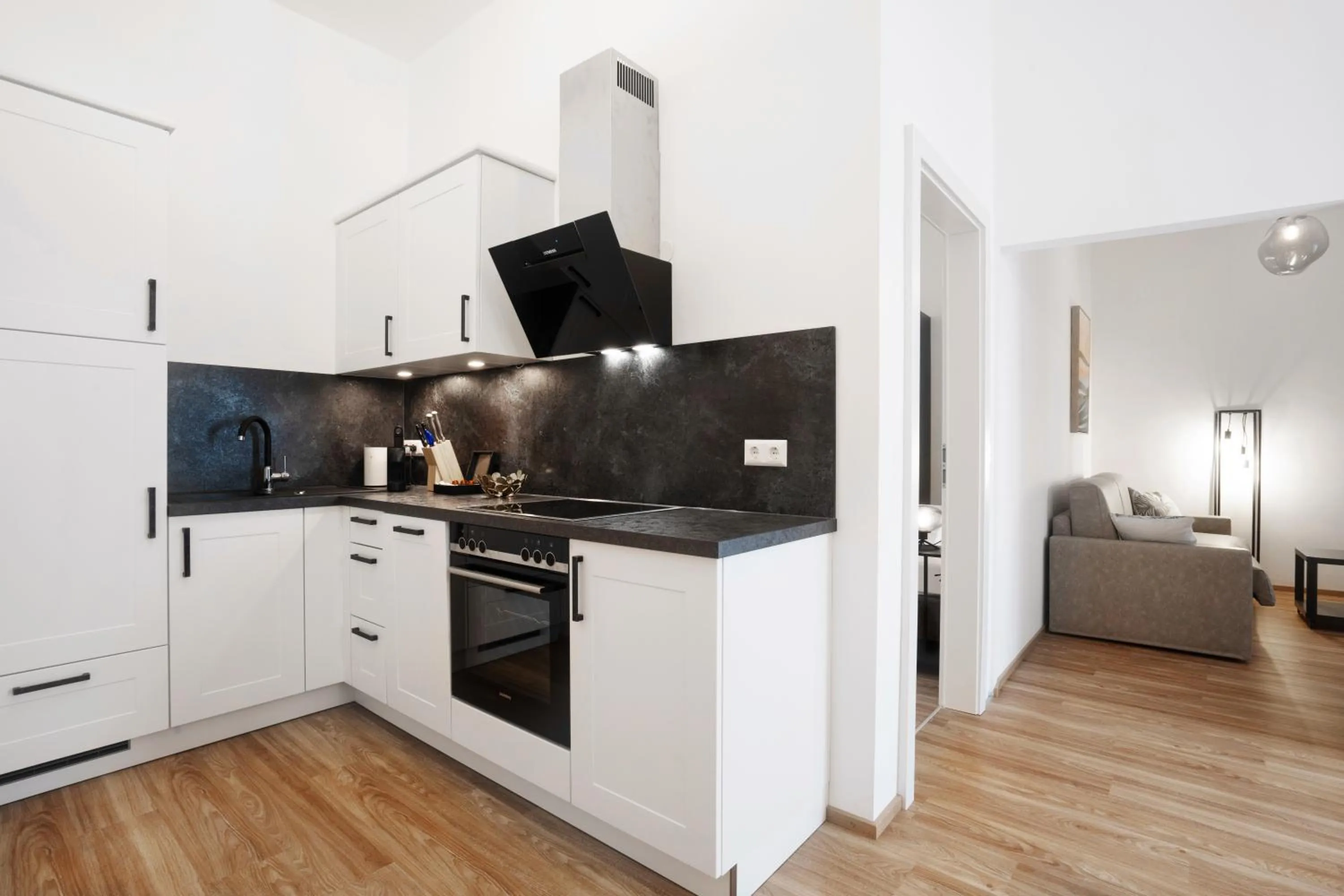 Coffee/tea facilities in easy-flat Hauptplatz - City Center Apartments with a Kitchen