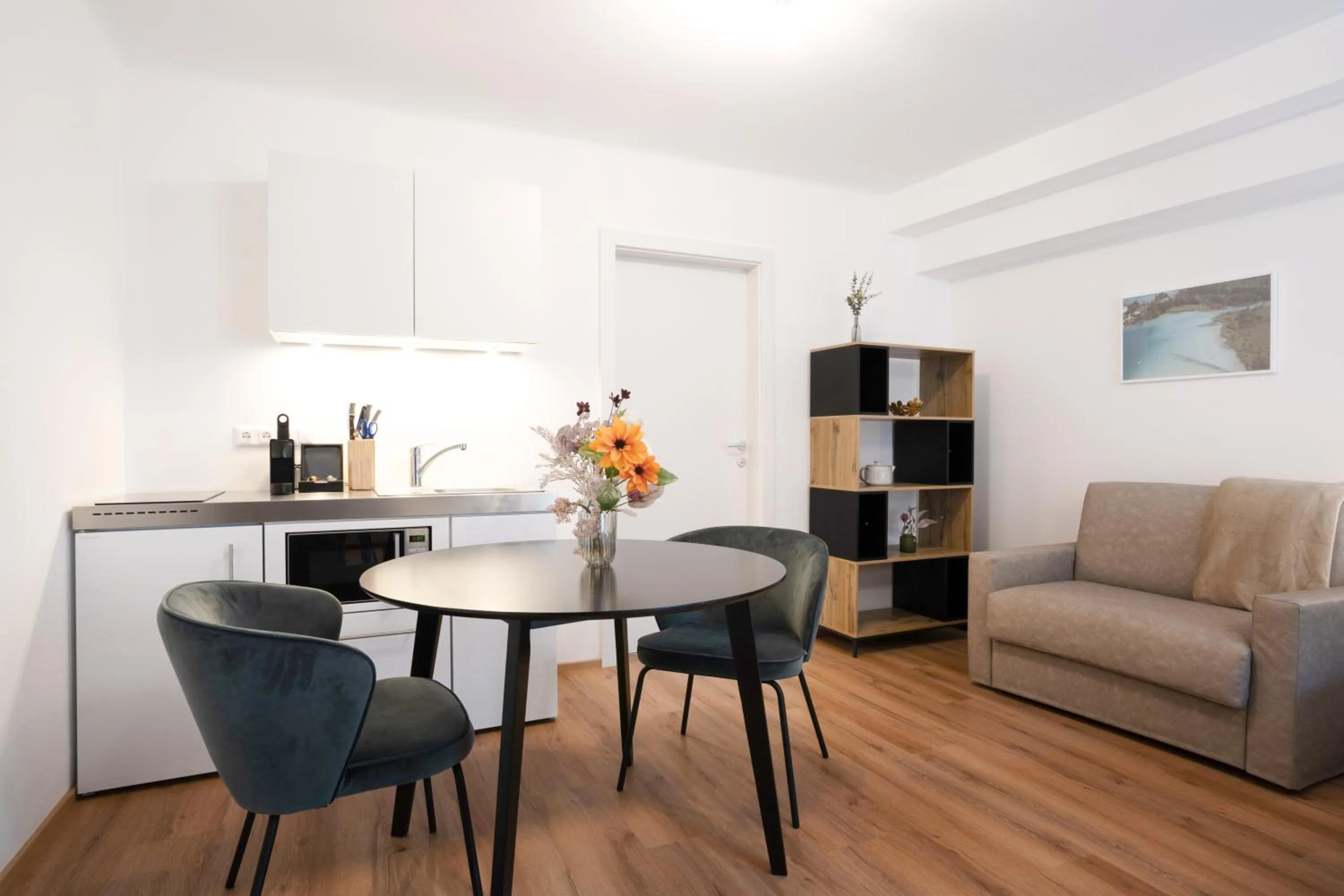 Coffee/tea facilities in easy-flat Hauptplatz - City Center Apartments with a Kitchen