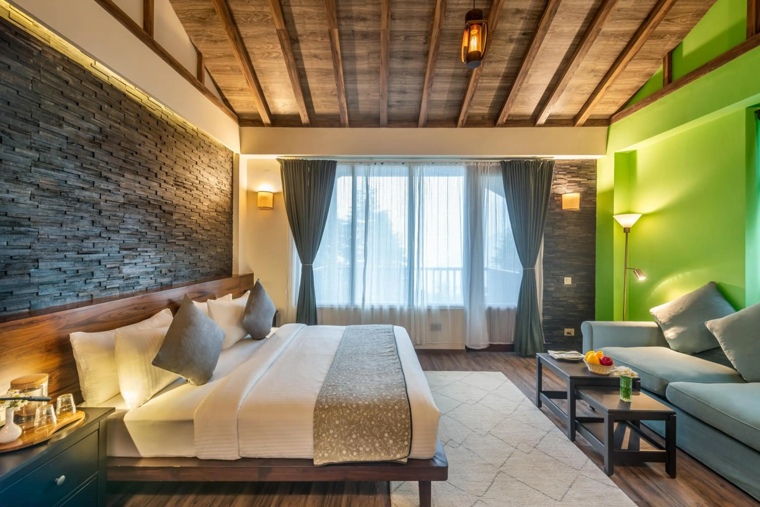 Bed in Hotel Eagles Nest