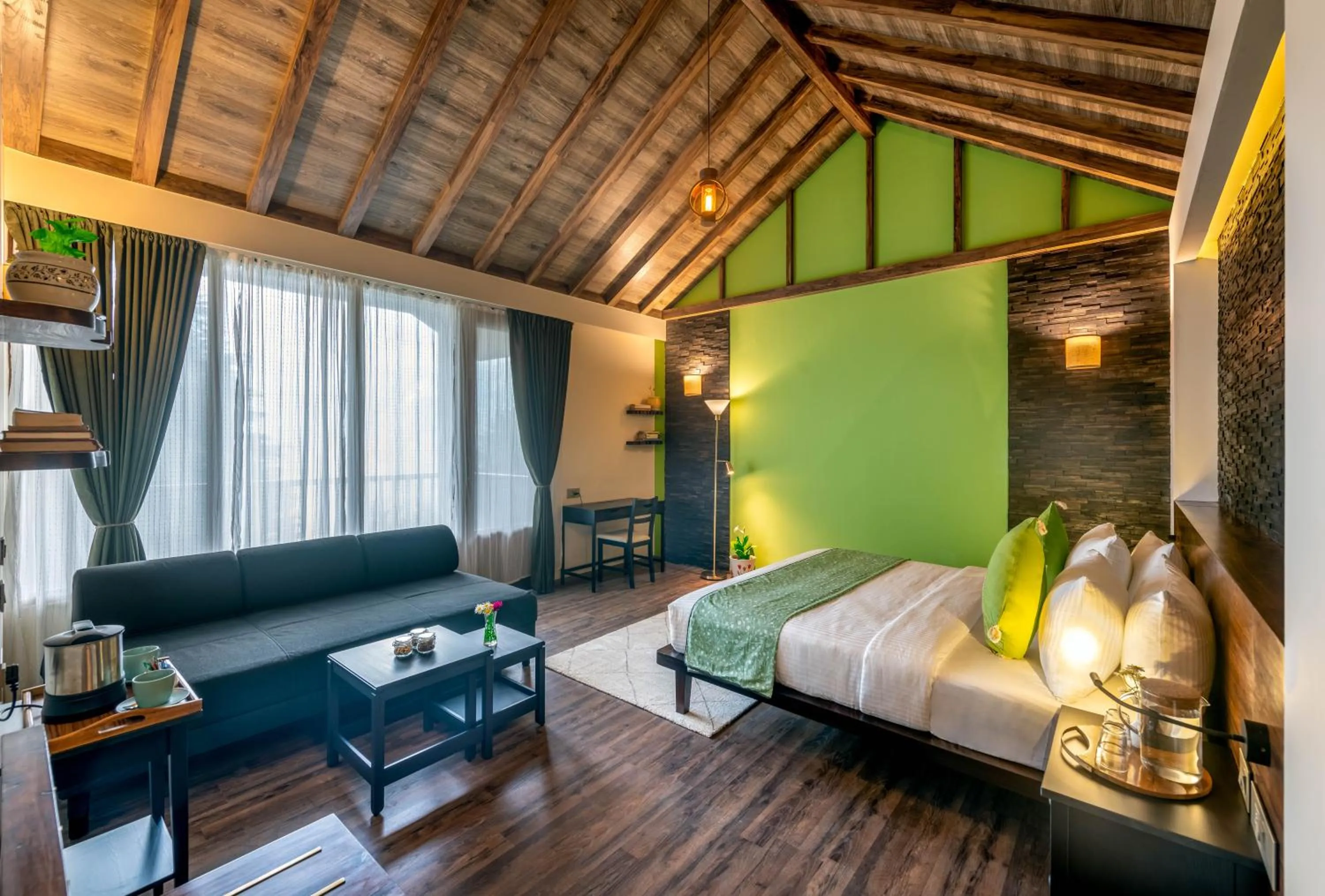 Bed in Hotel Eagles Nest