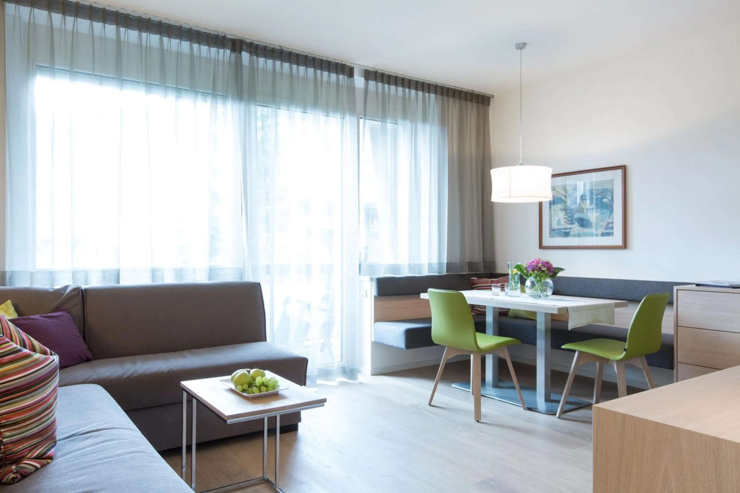 Living room in Hotel Gartenresidence Zea Curtis