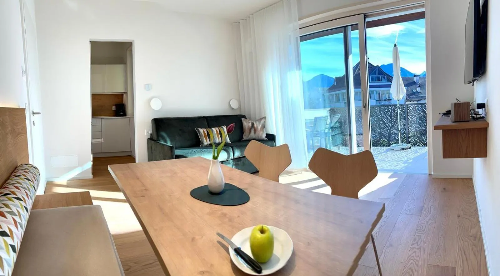 Living room in Hotel Gartenresidence Zea Curtis