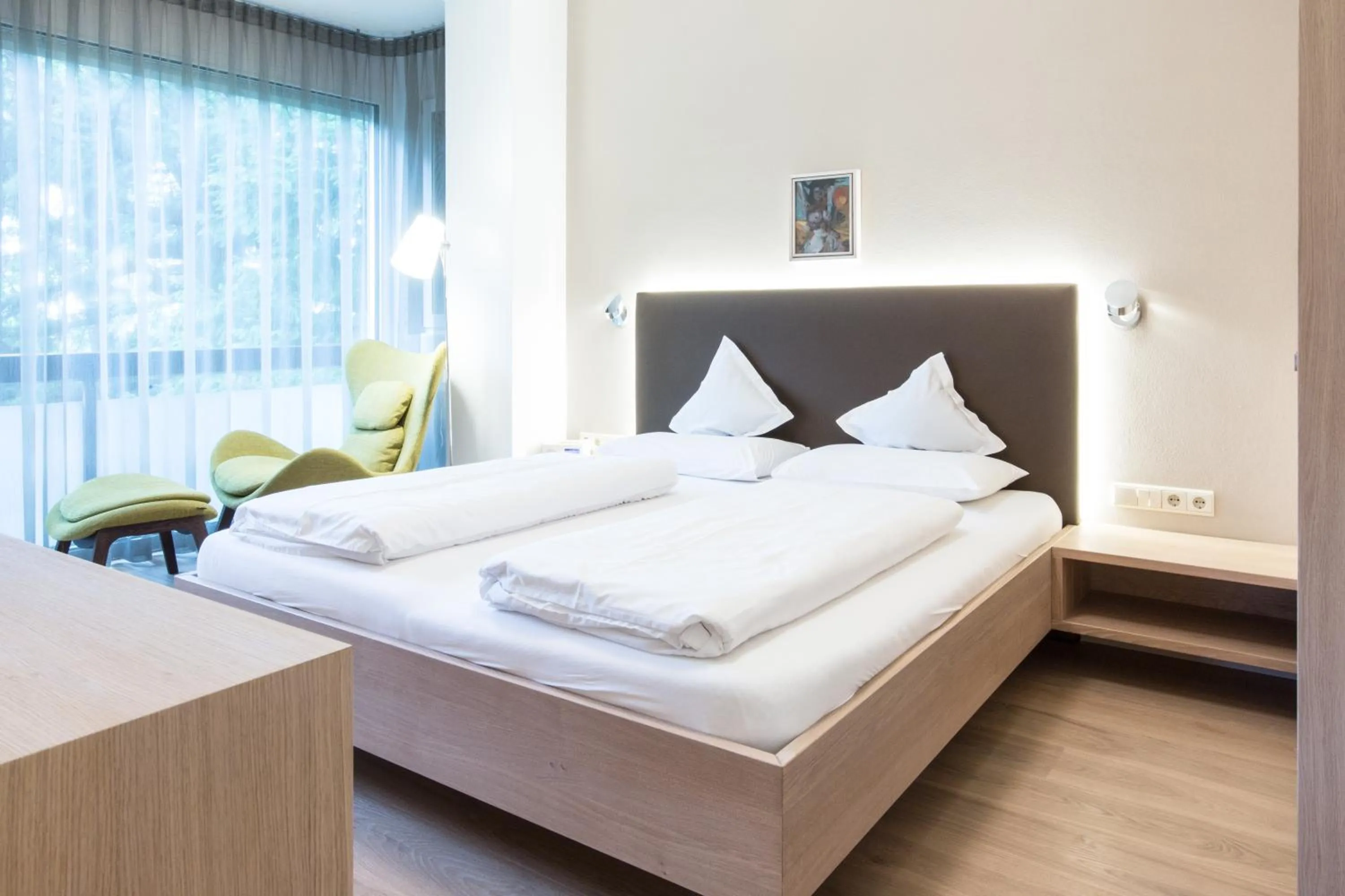 Bedroom, Bed in Hotel Gartenresidence Zea Curtis