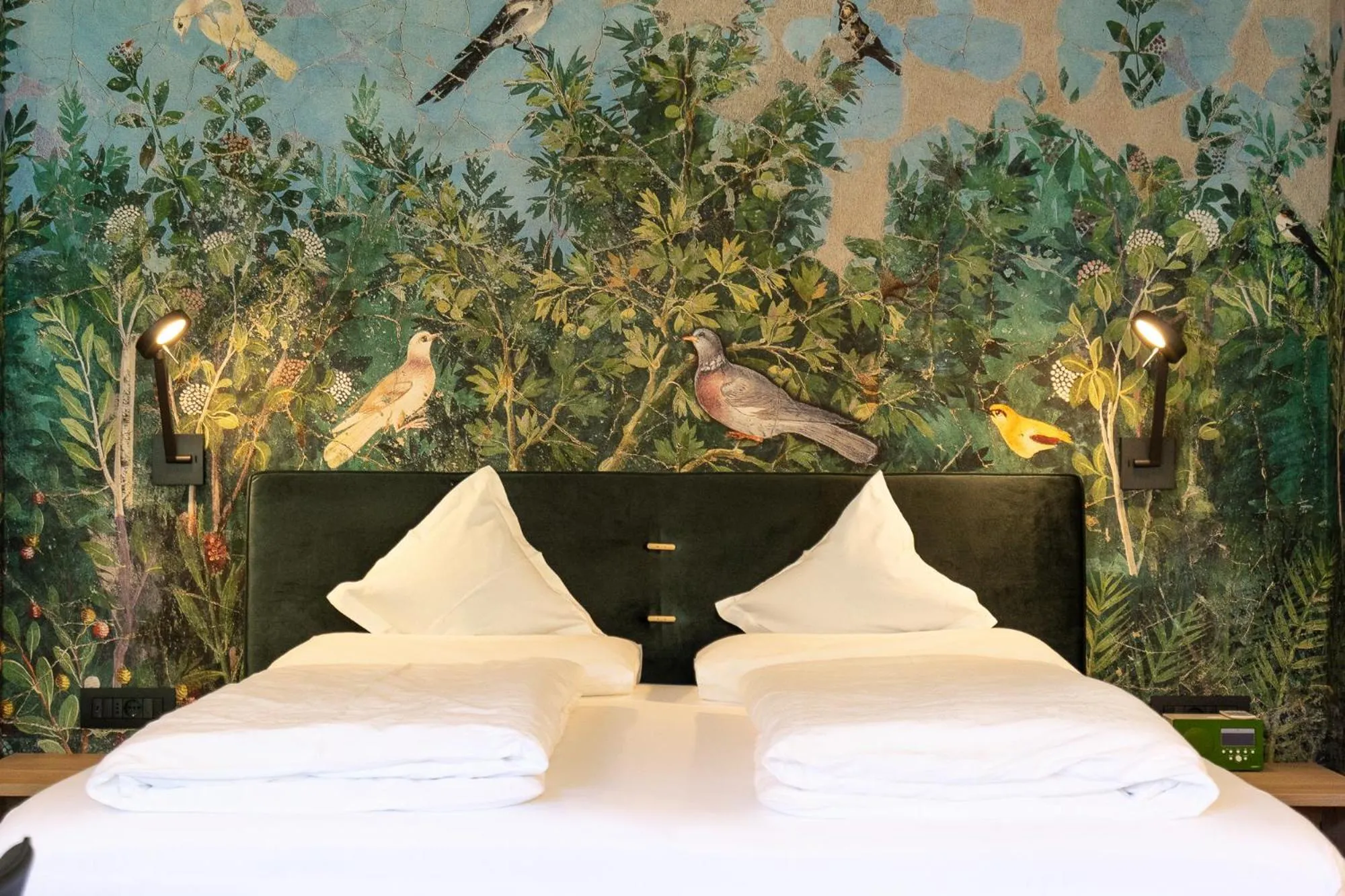 Bed in Hotel Gartenresidence Zea Curtis