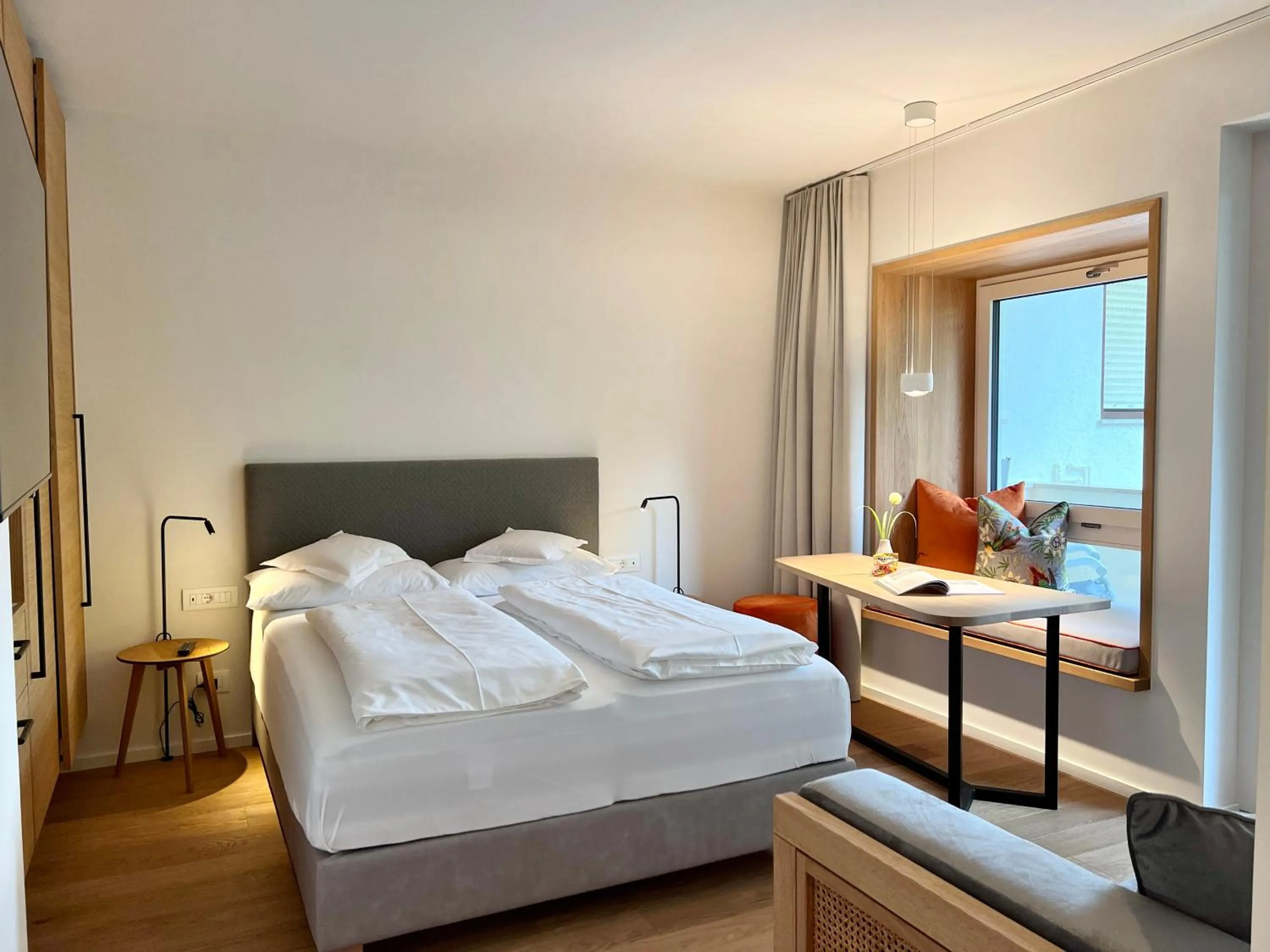 Bed in Hotel Gartenresidence Zea Curtis