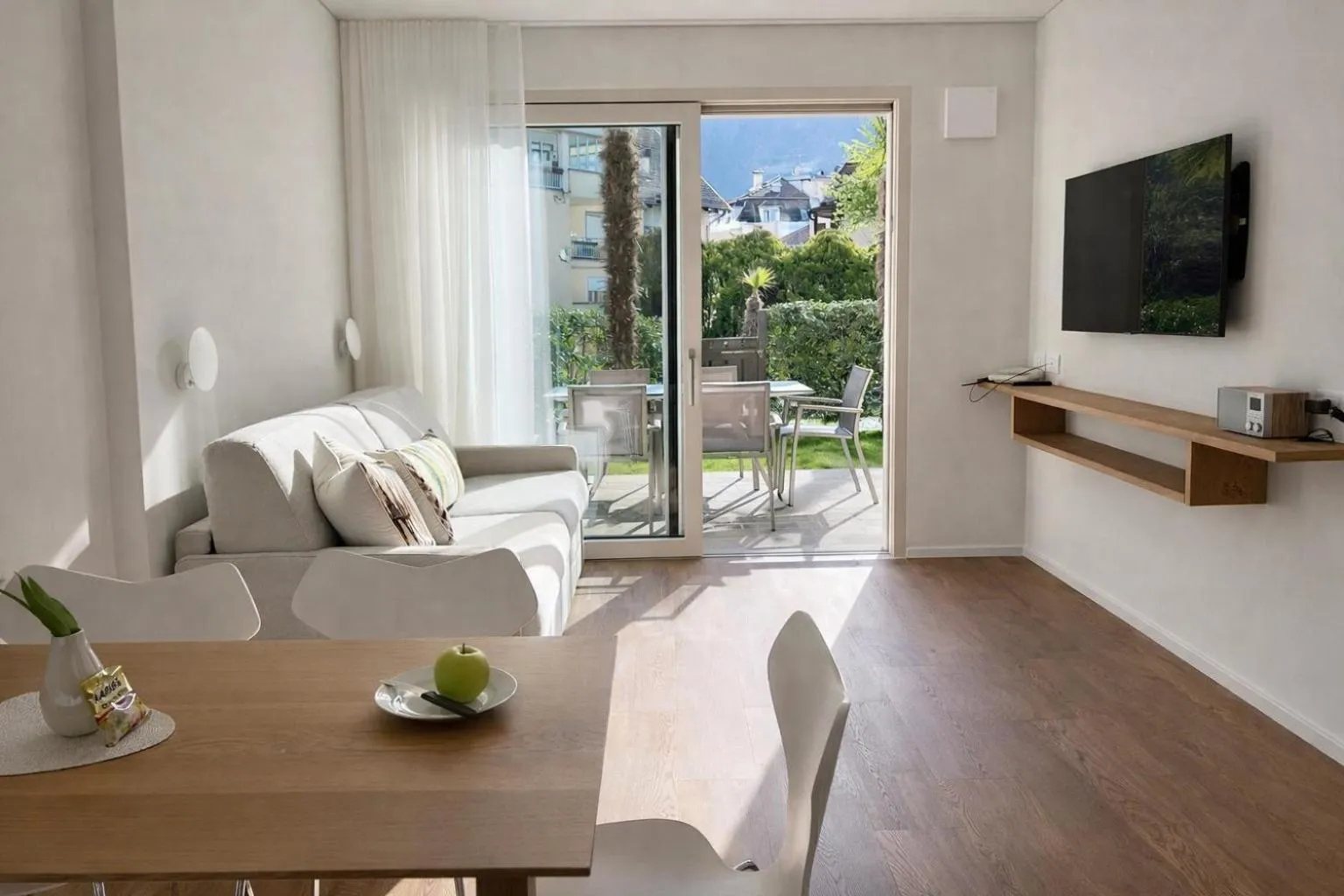 Living room in Hotel Gartenresidence Zea Curtis