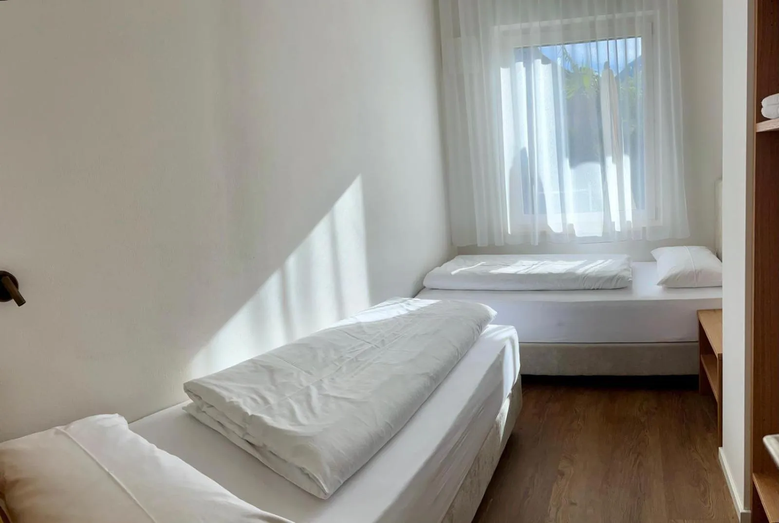 Bed in Hotel Gartenresidence Zea Curtis