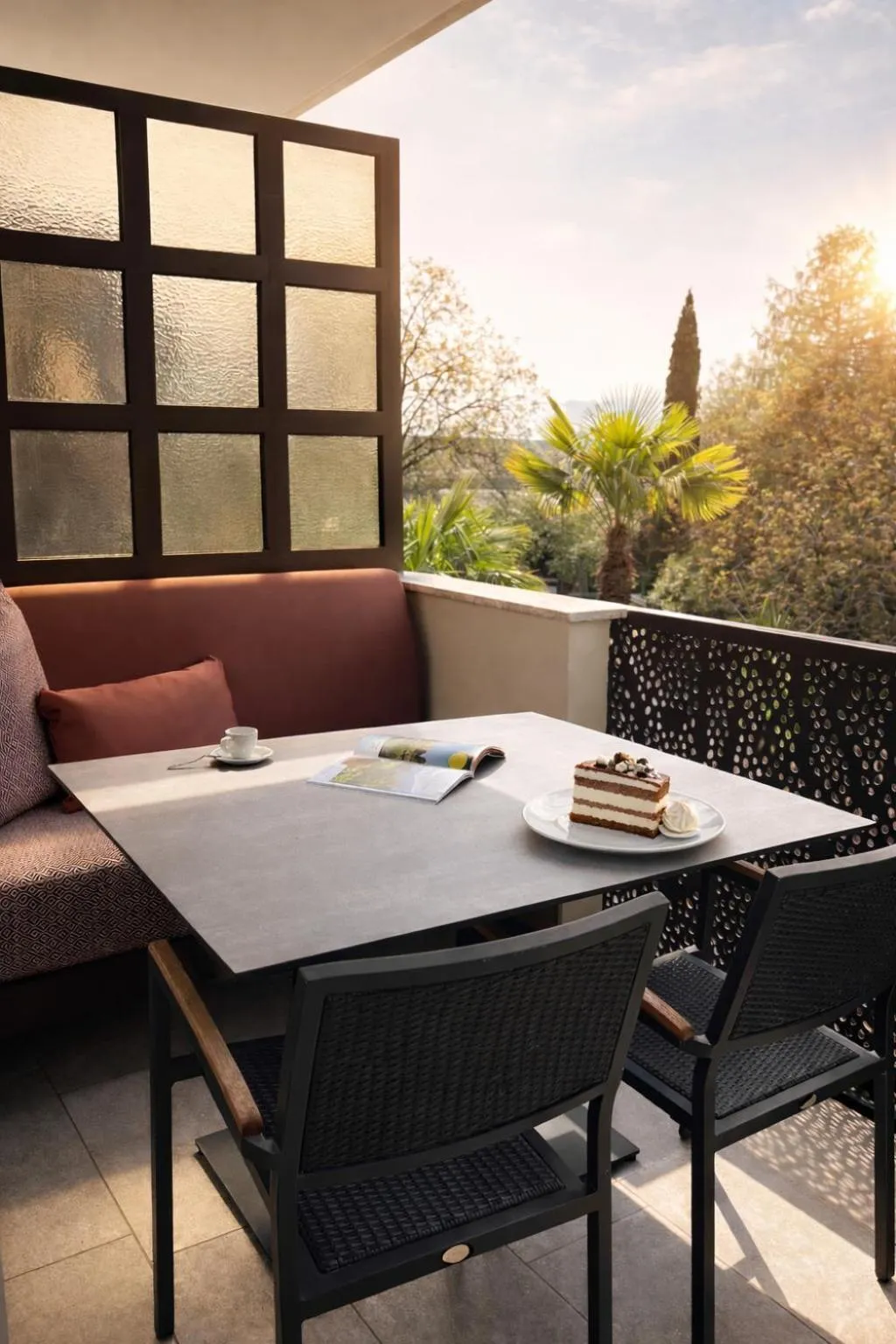 Balcony/Terrace in Hotel Gartenresidence Zea Curtis