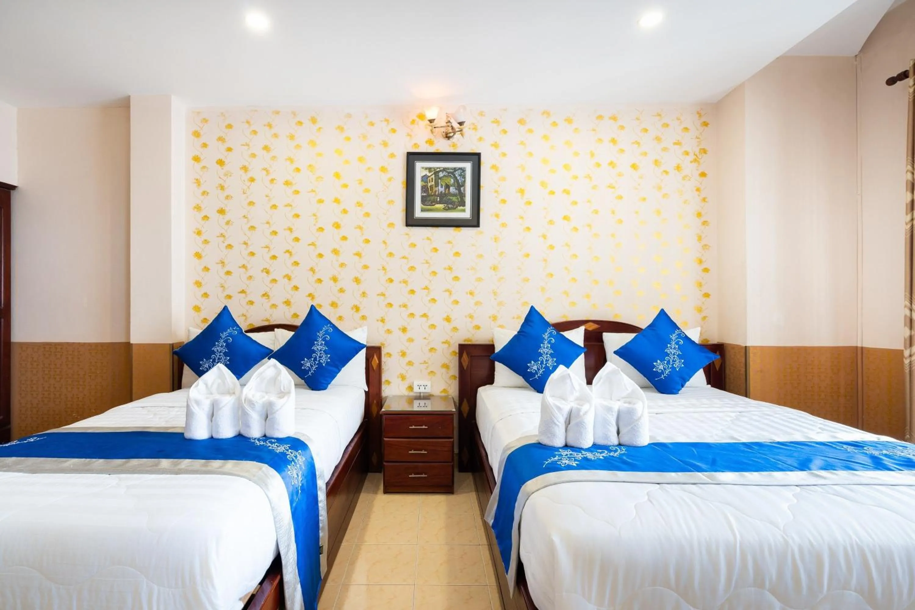 Bed in KHÁCH SẠN HỒNG PHÁT