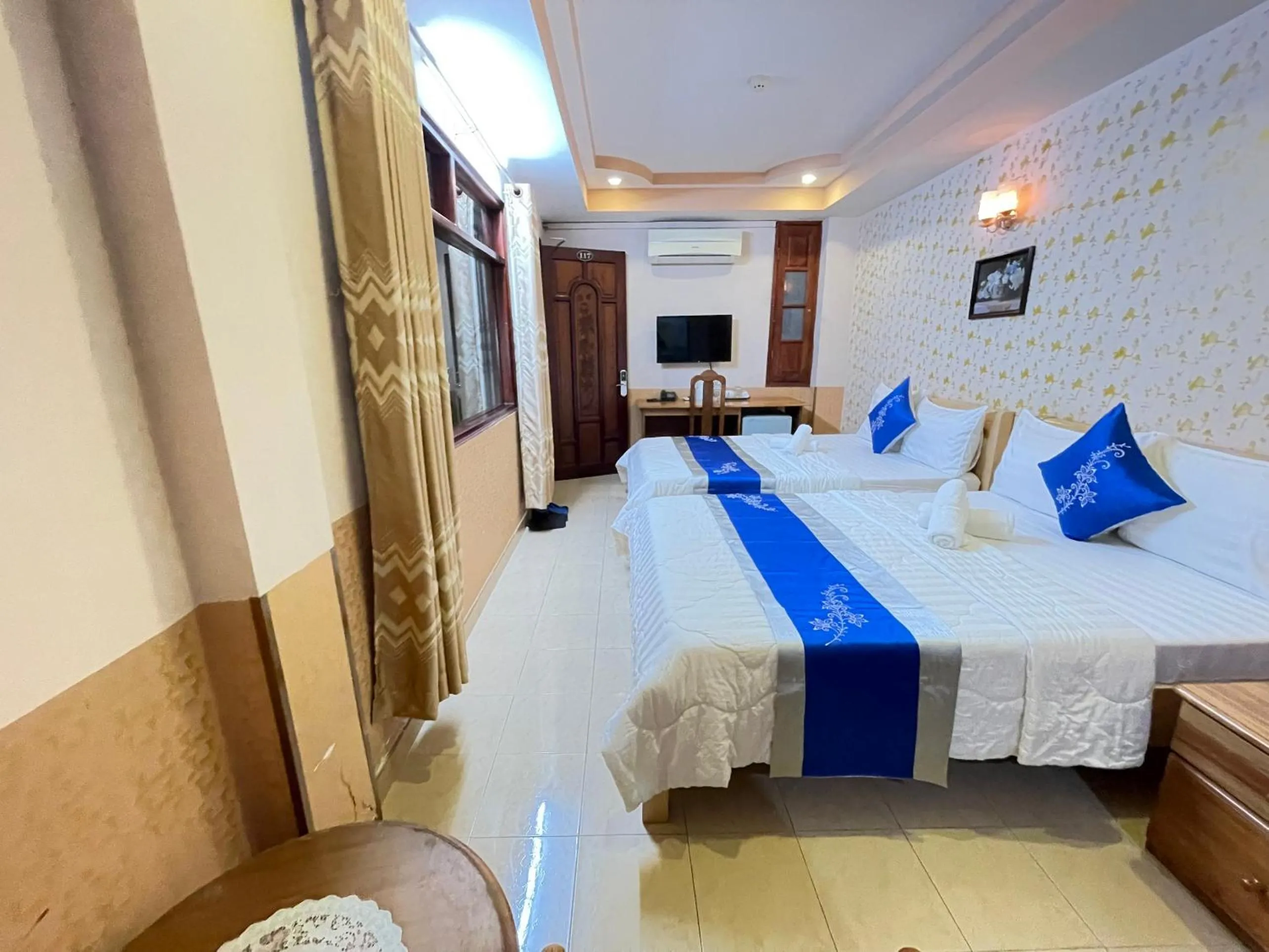 Bed in KHÁCH SẠN HỒNG PHÁT