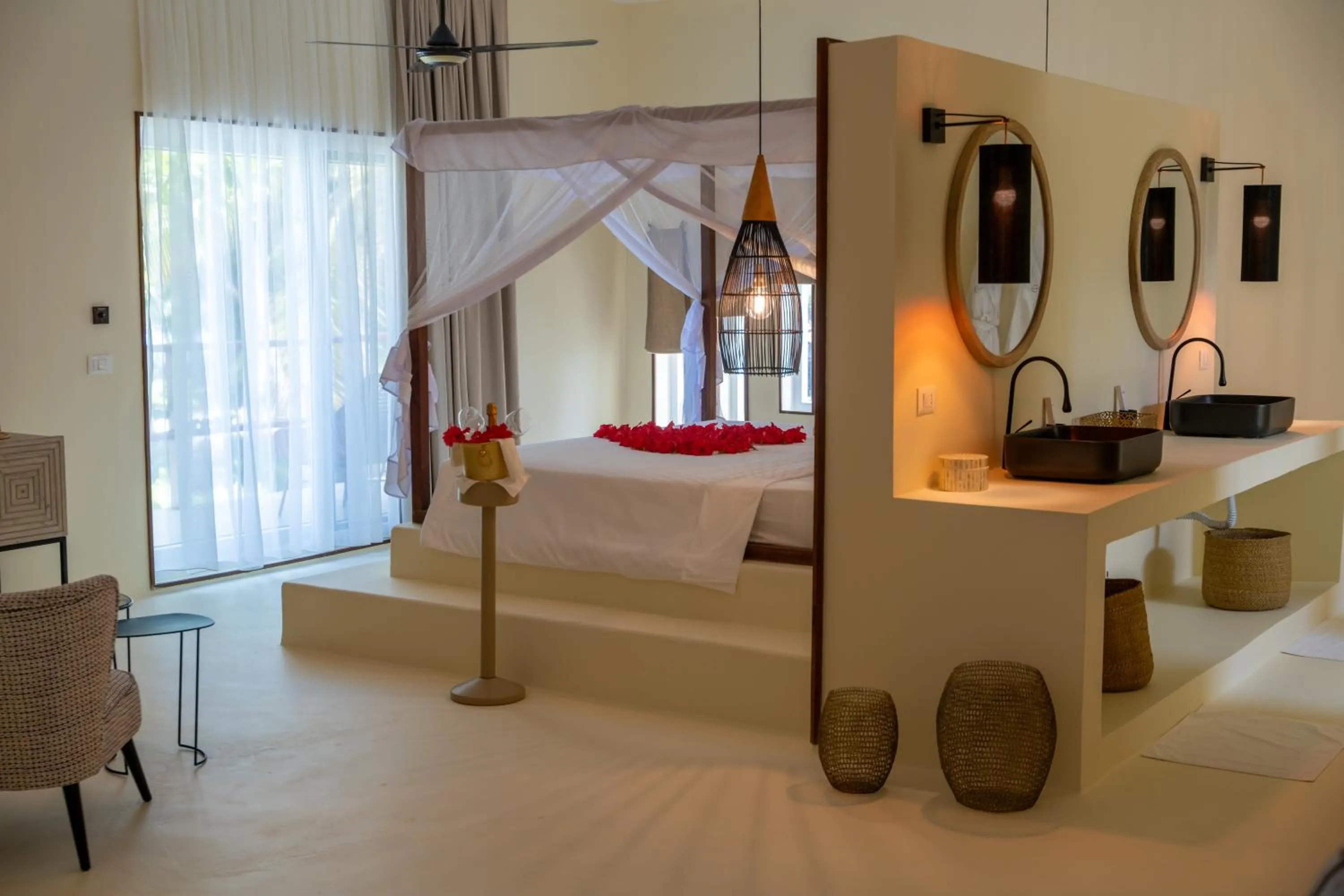 Bed in Alma Boutique Hotel