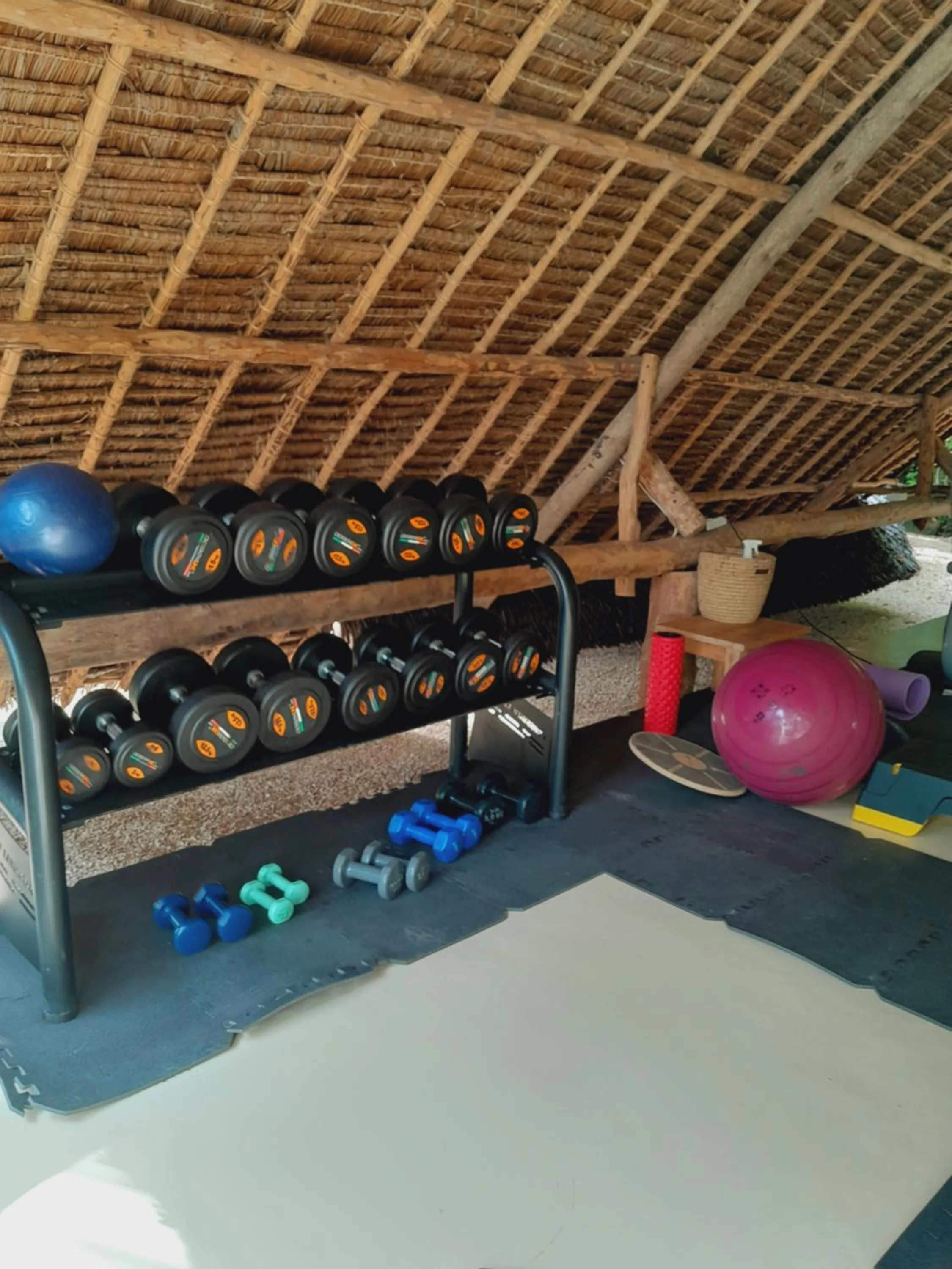 Fitness centre/facilities in Alma Boutique Hotel