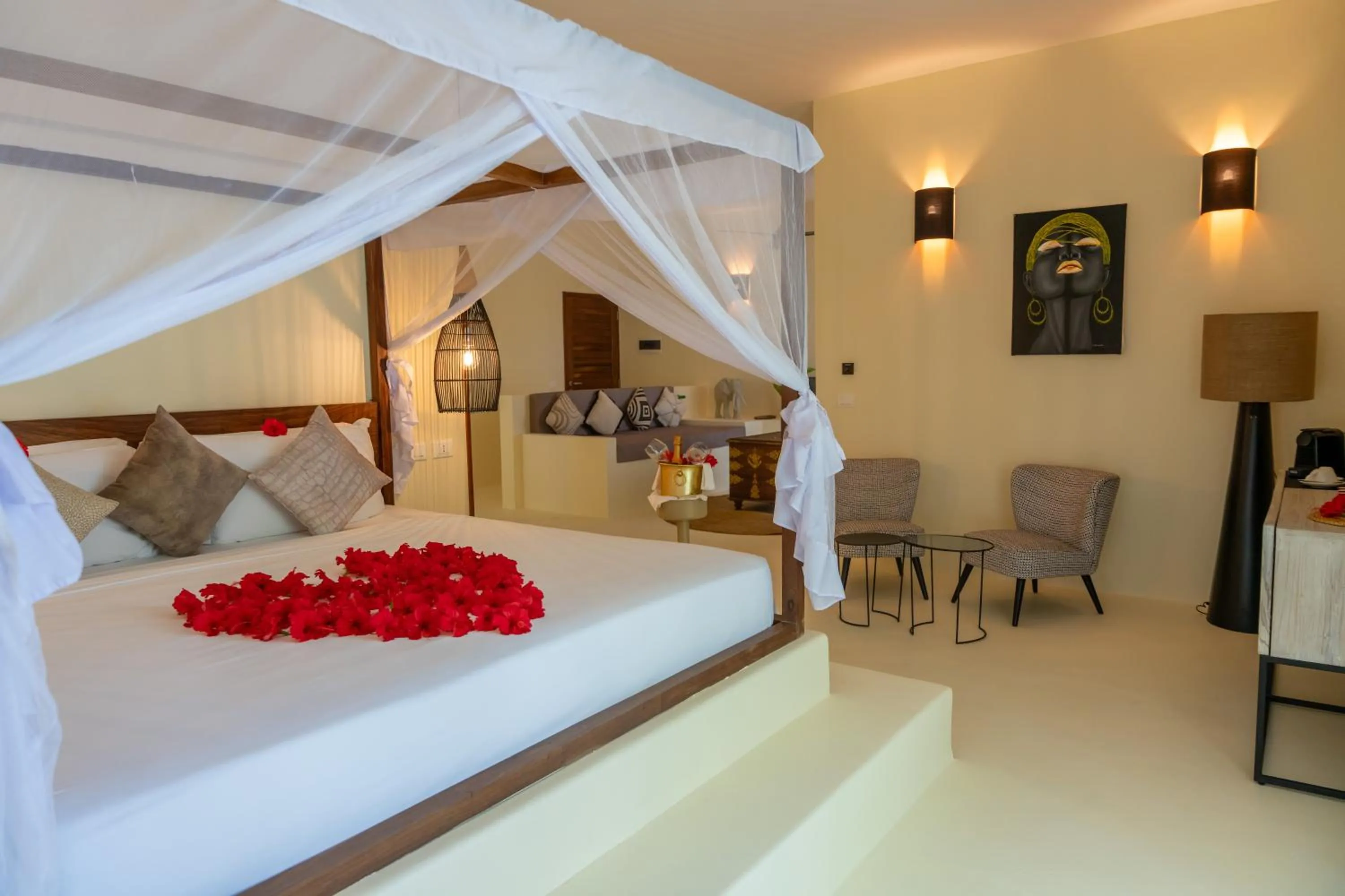 Bed in Alma Boutique Hotel