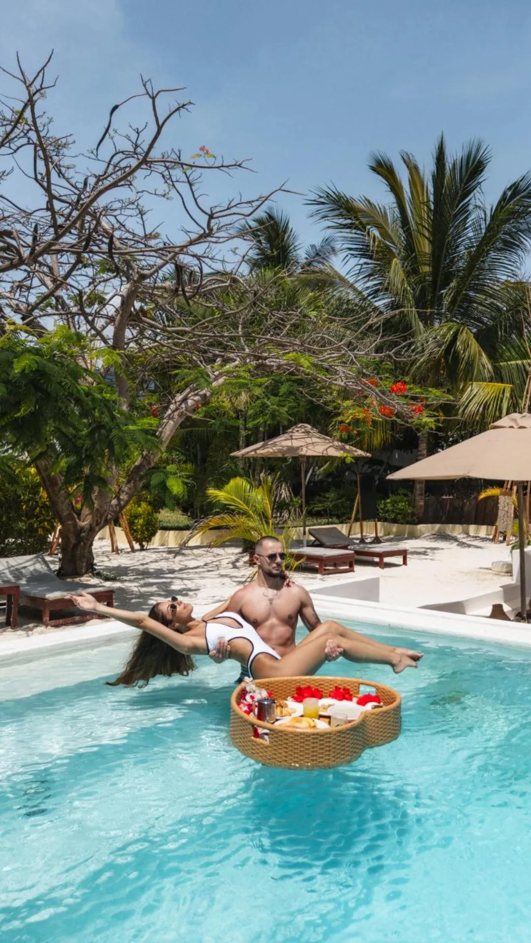 Pool view in Alma Boutique Hotel