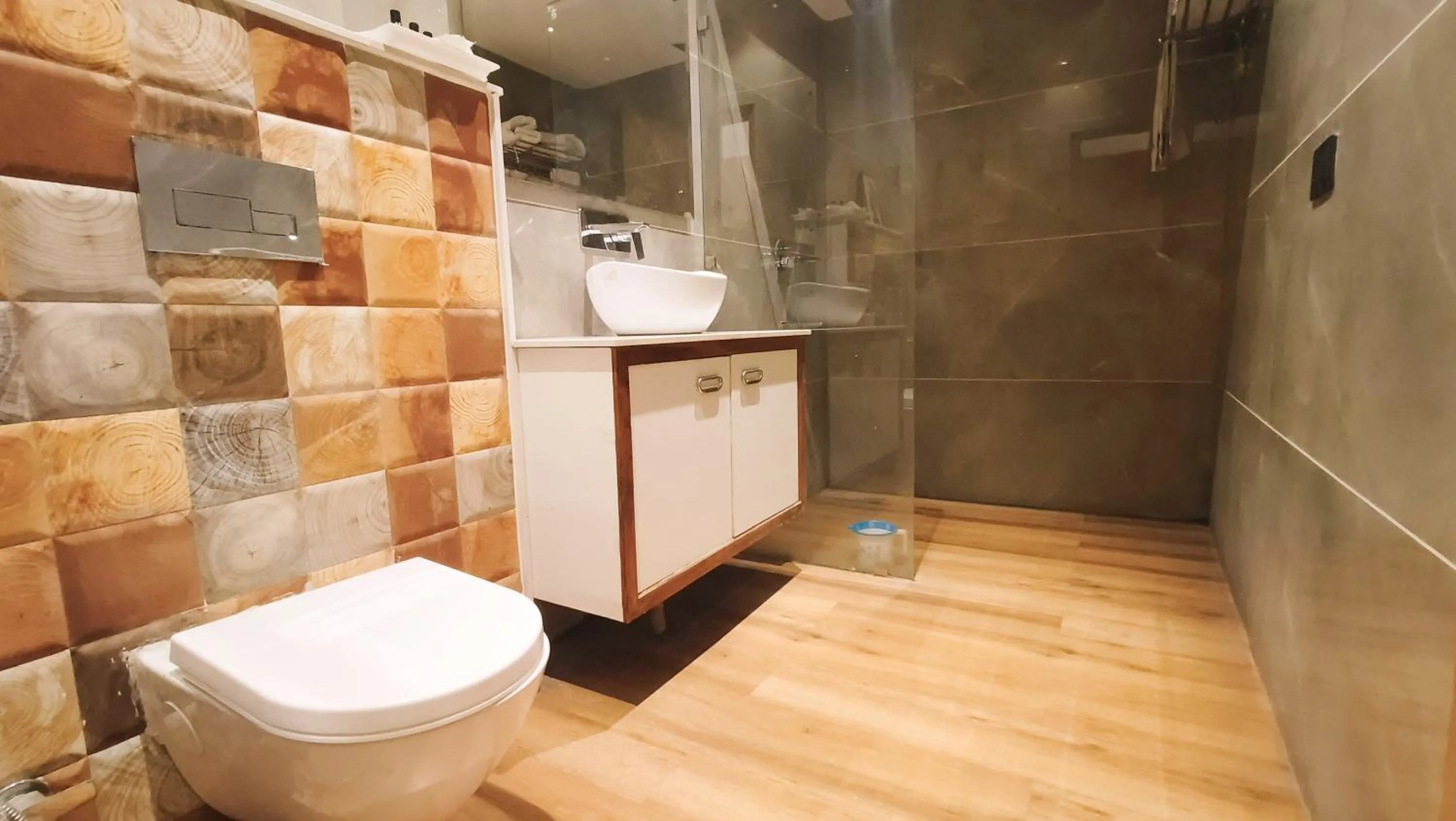 Shower in Blessings Hotel