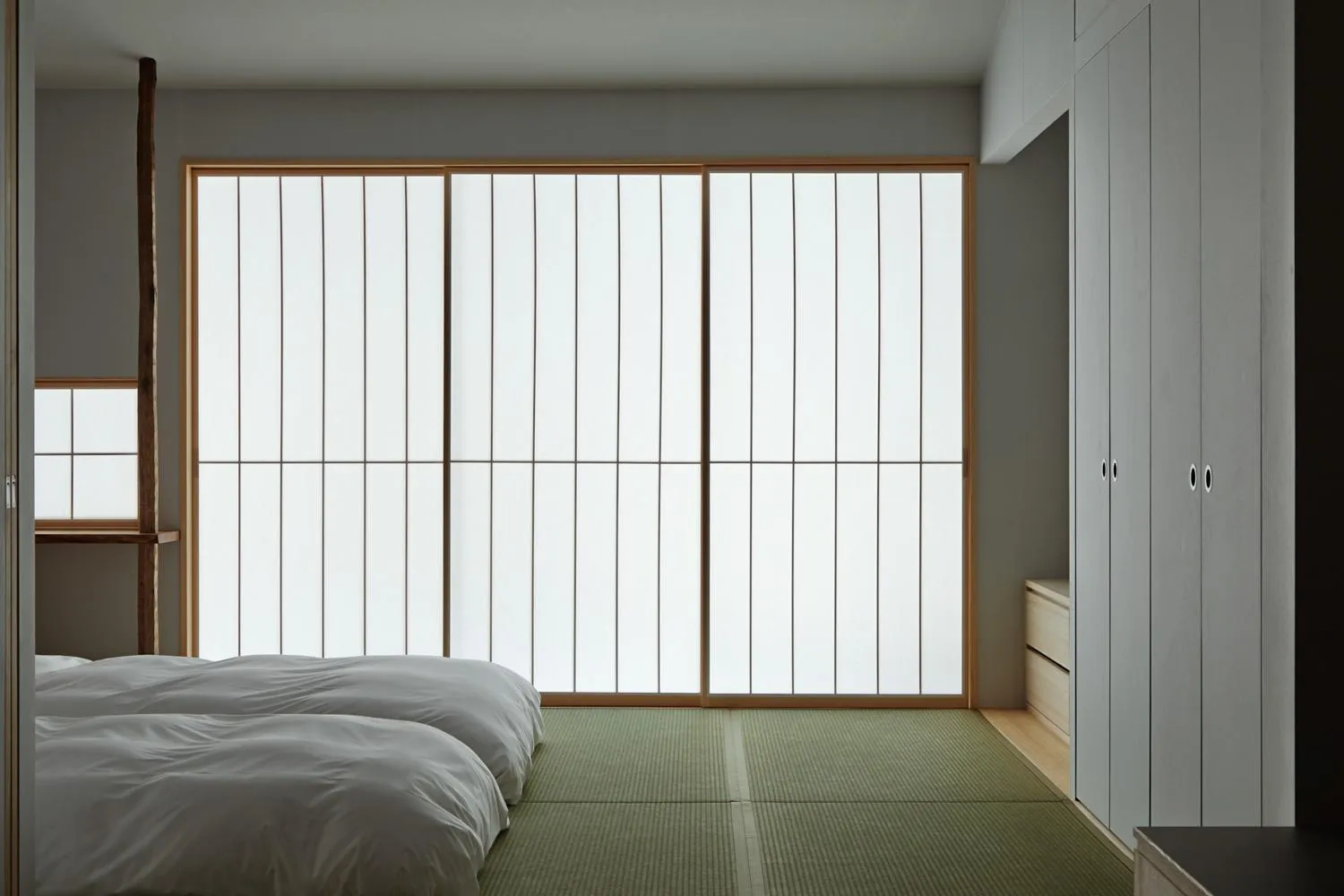 Bed in Naoshima Ryokan Roka