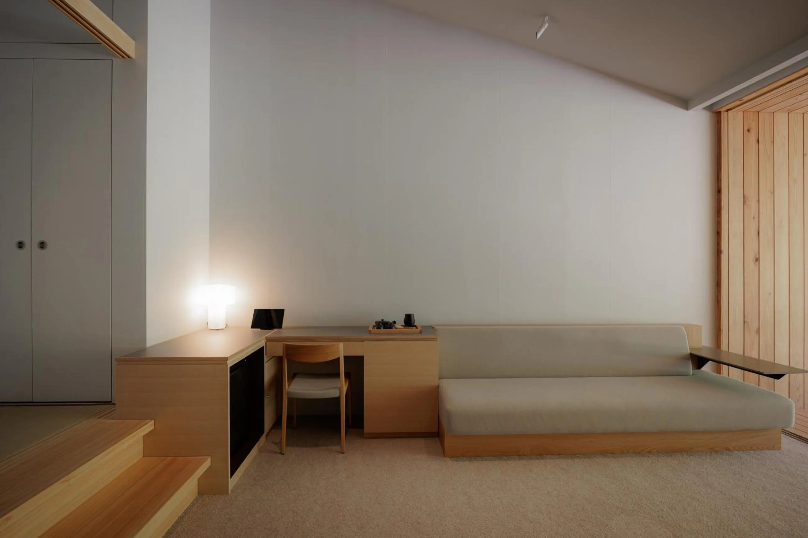 Living room in Naoshima Ryokan Roka