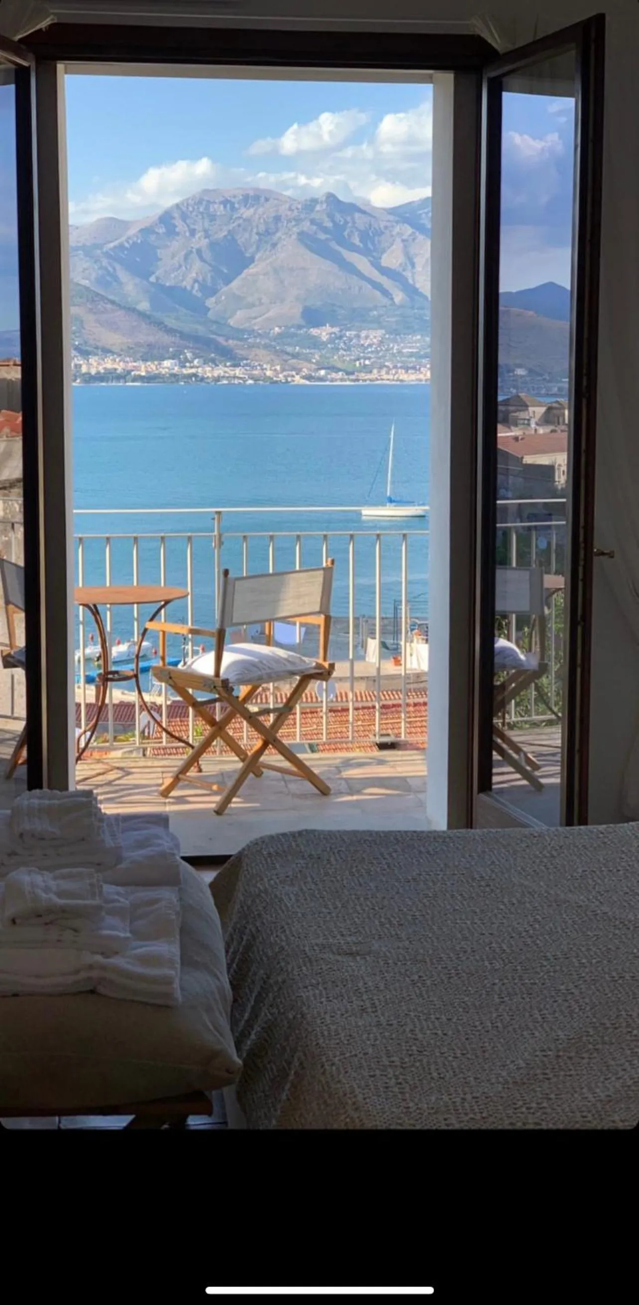Balcony/Terrace, Bed in Clori Gaeta