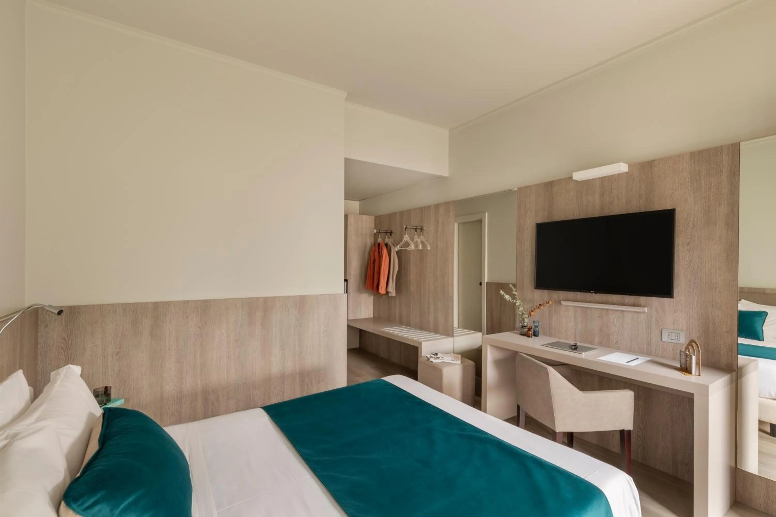 Bed in Living Hotel Milano