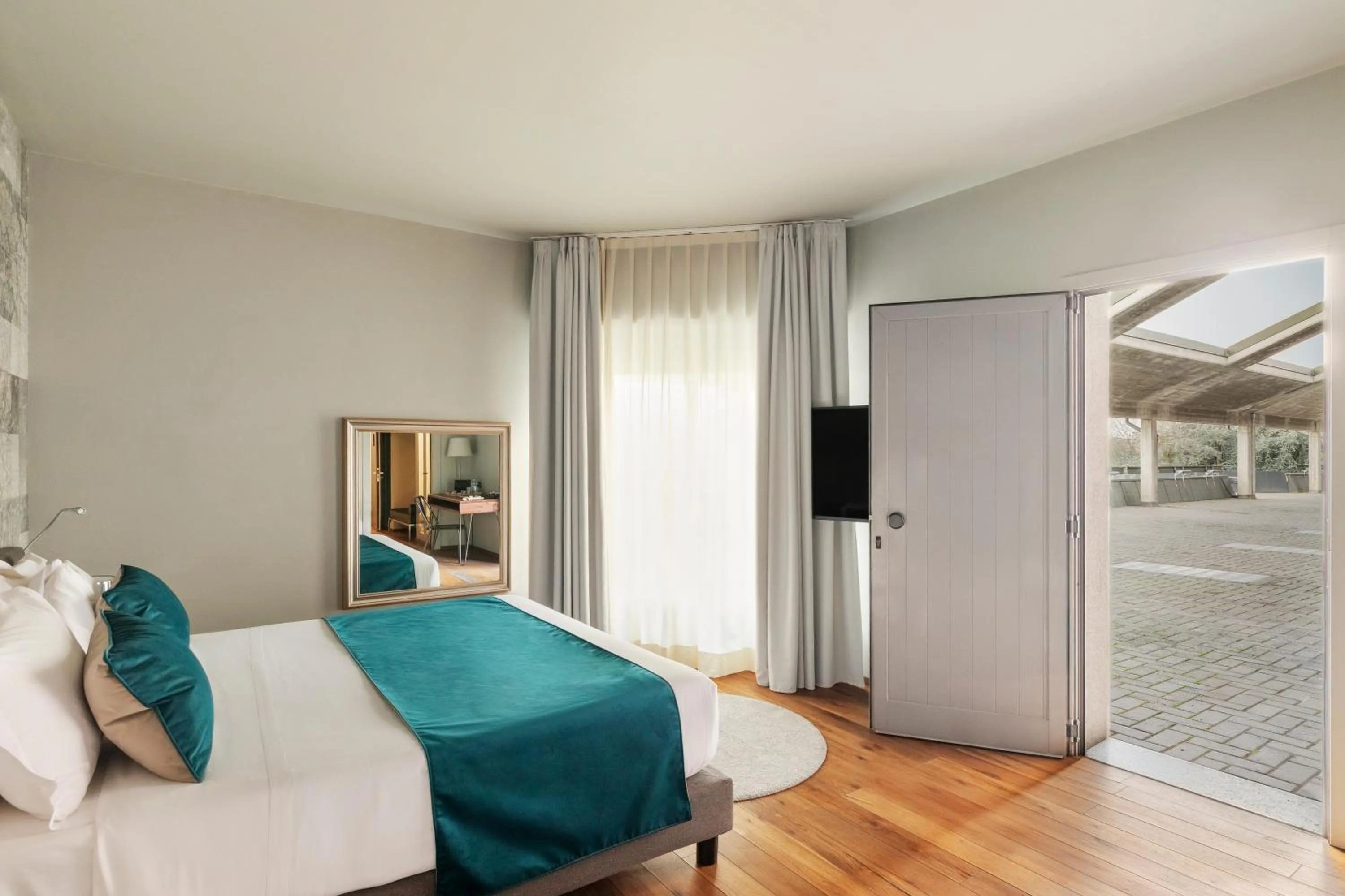 Bed in Living Hotel Milano