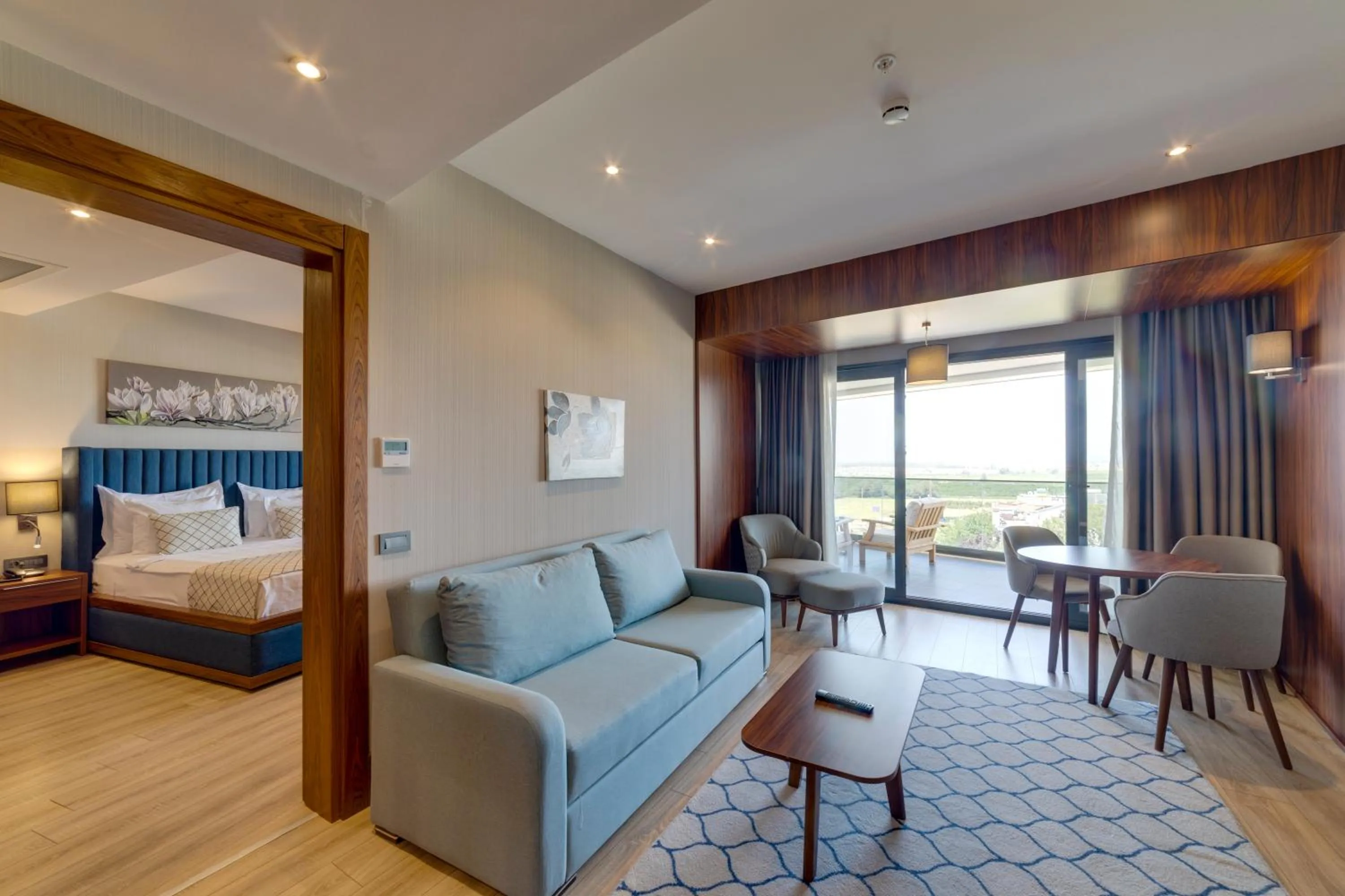 Living room, Bed in Seven For Life Thermal Hotel