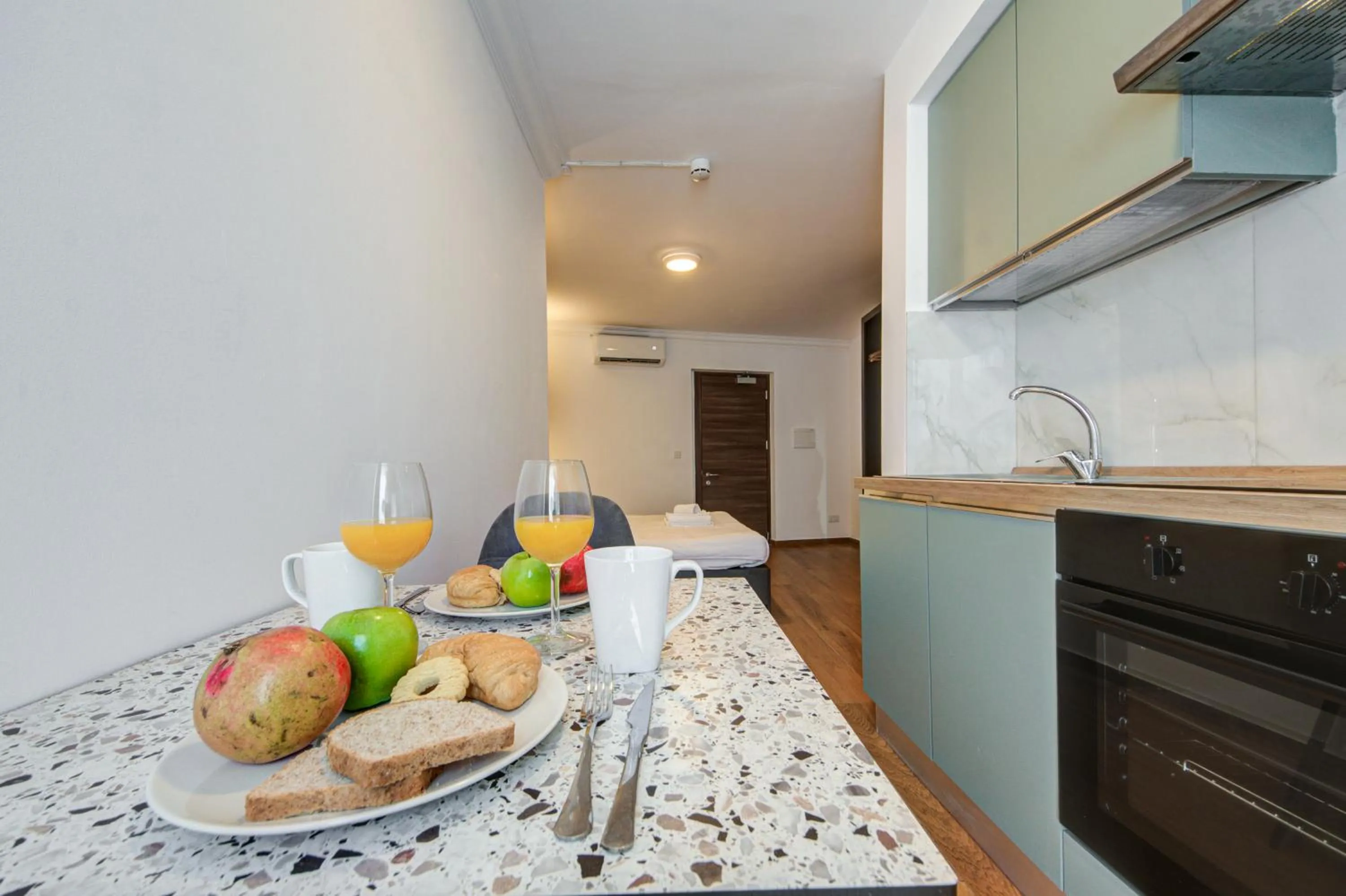 Kitchen or kitchenette in Marina Suites & apartments - Self catering - by Tritoni hotels