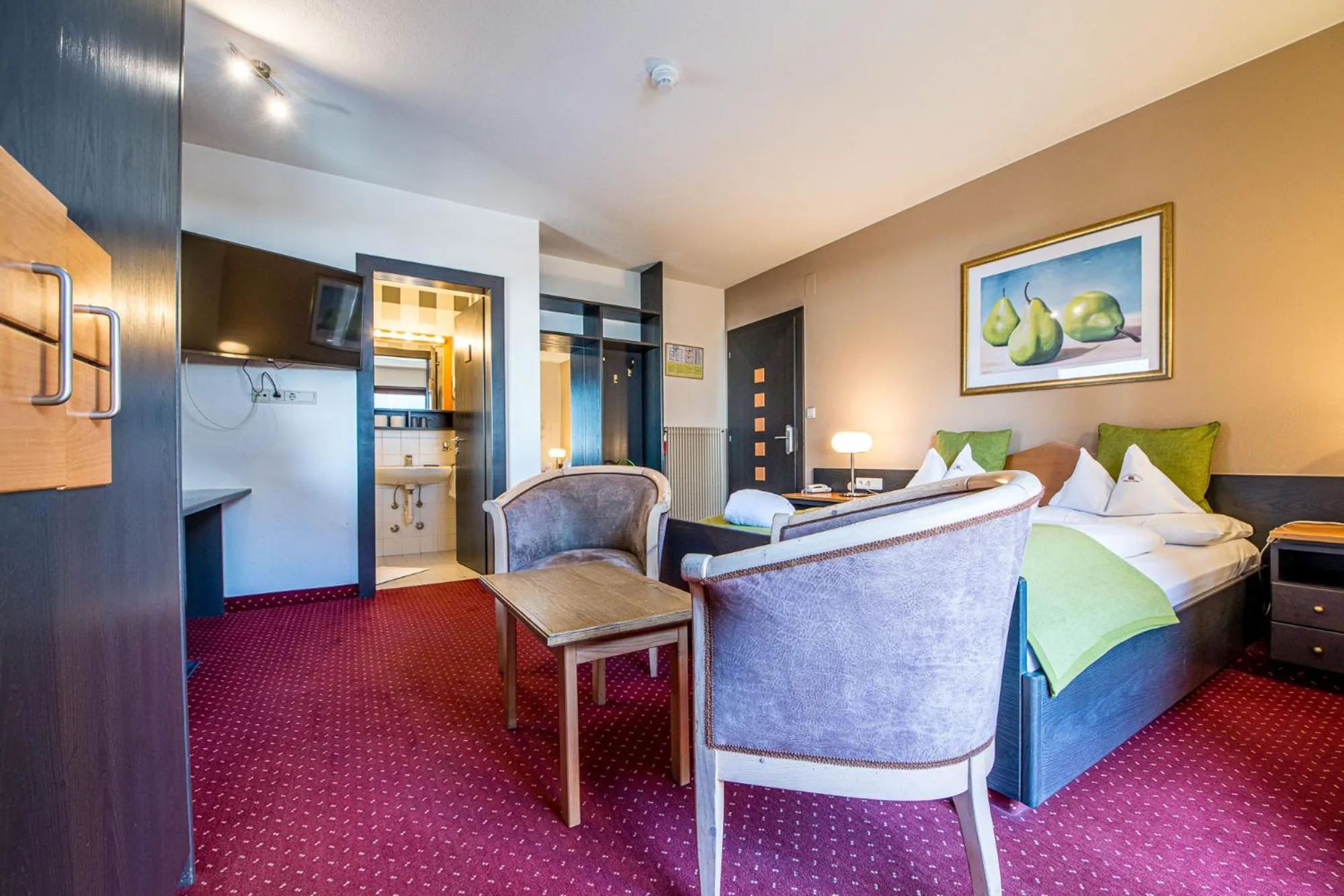 Seating area, Bed in Alphotel Stocker Alpine Wellnesshotel