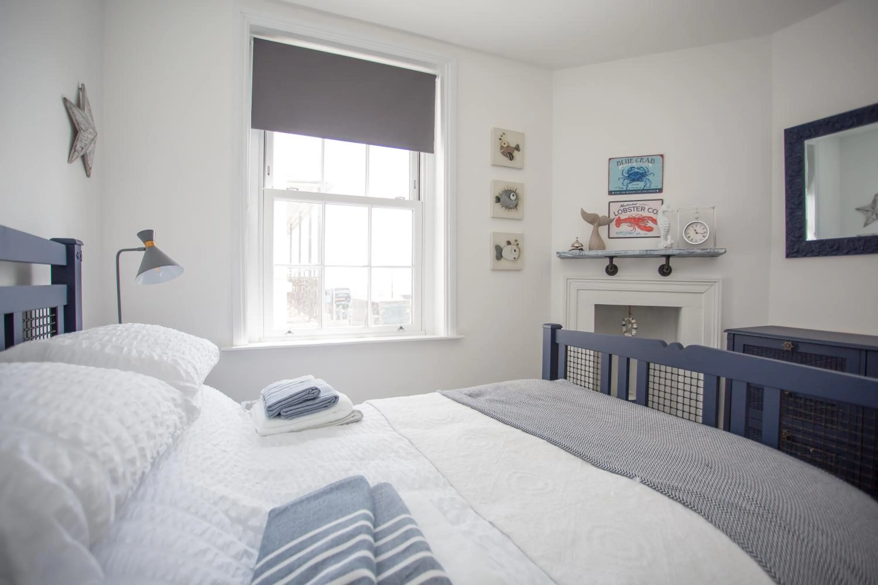 Bed in Lovely 3-Bedroom Apartment with Stunning Sea Views