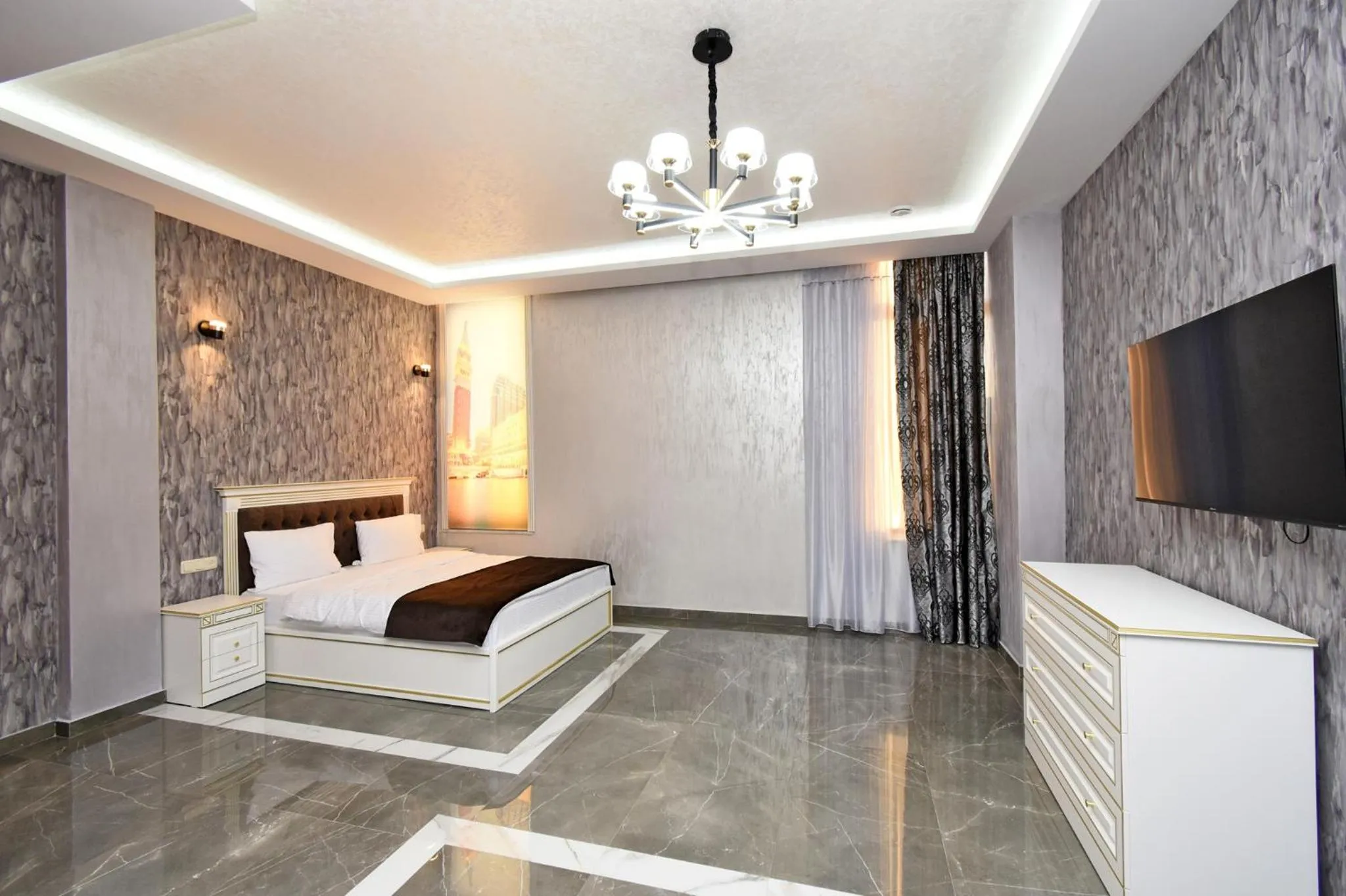 TV and multimedia, Bed in Macao Hotel