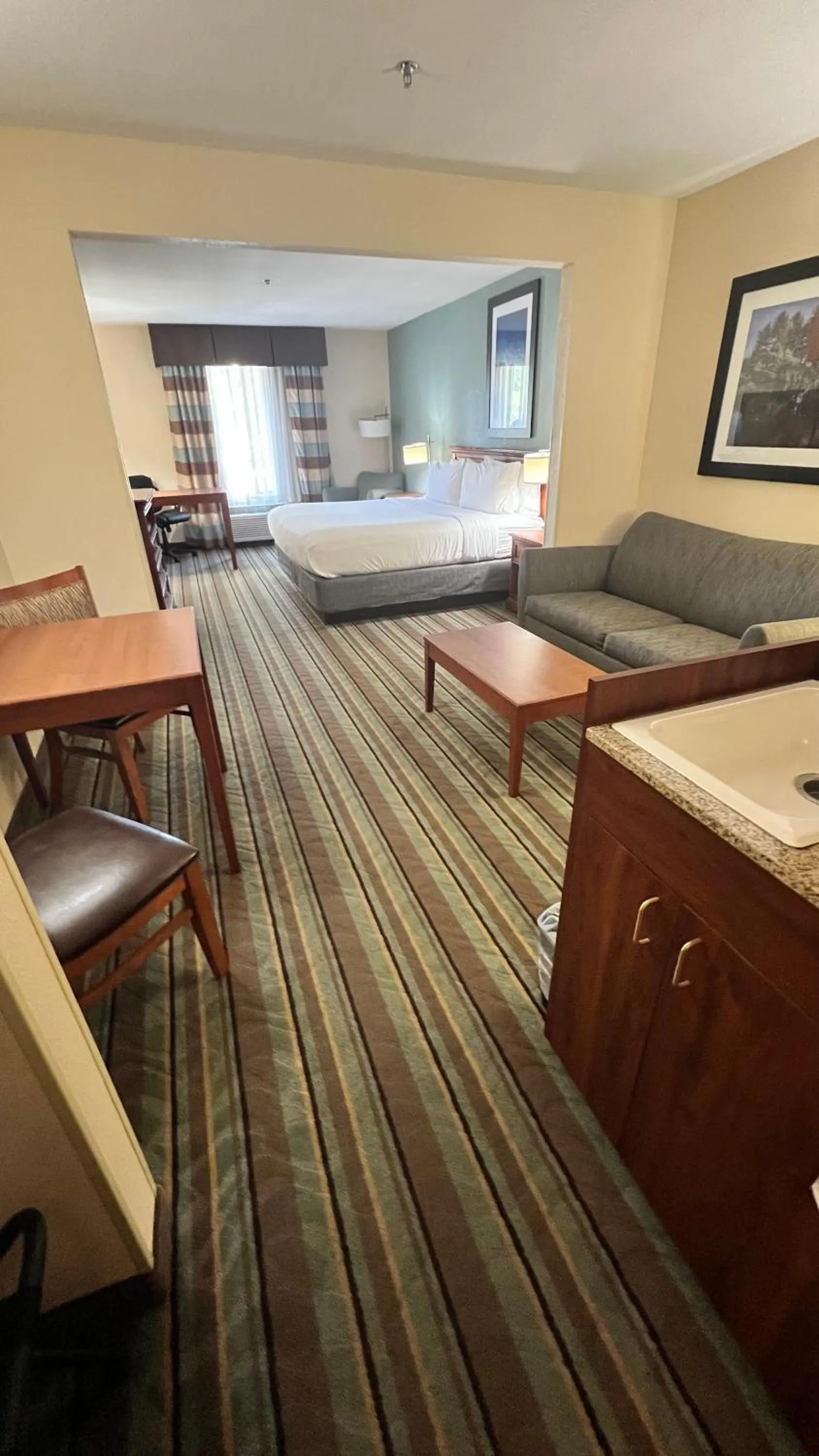 Bed in White Pine Lodge