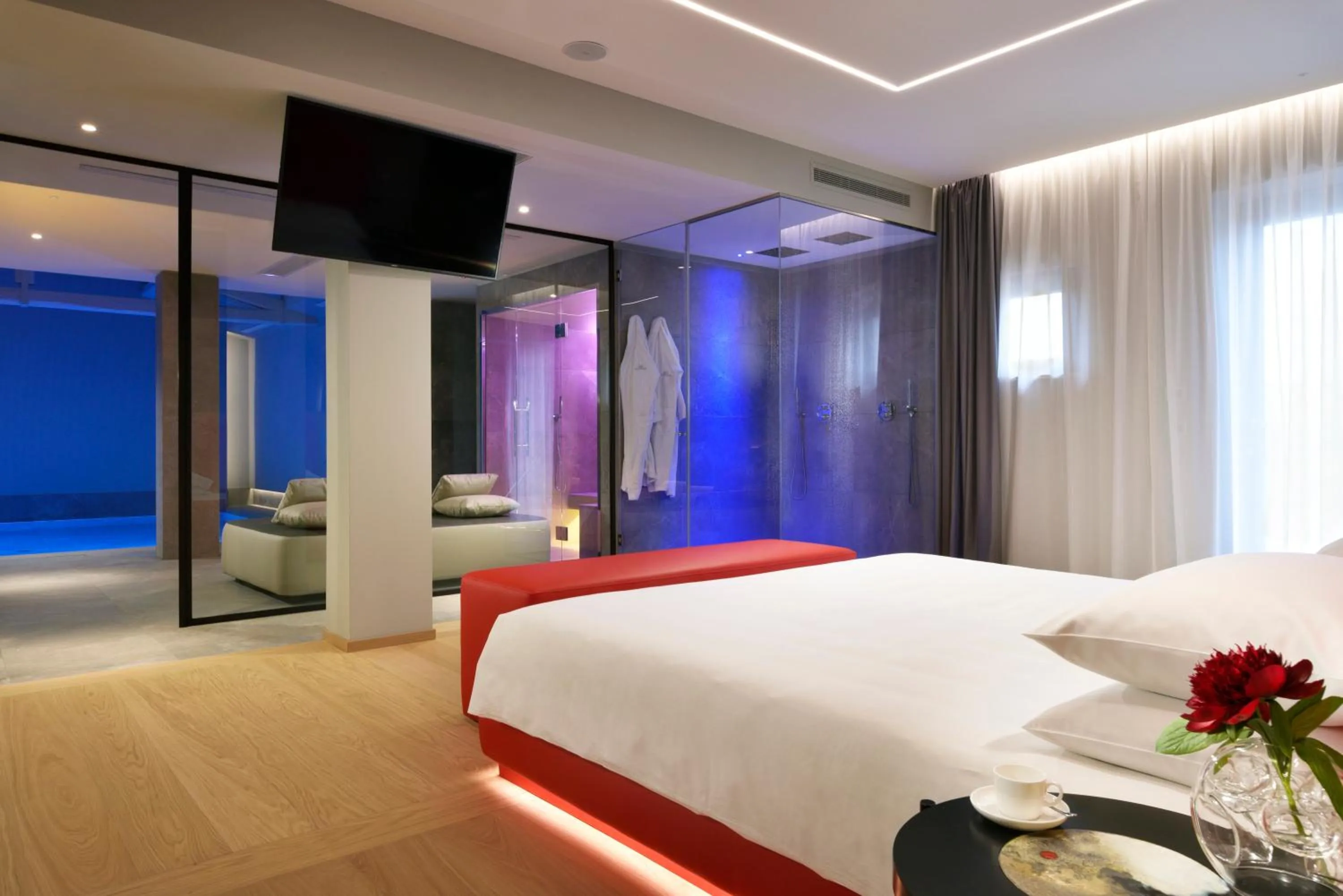 Bed in Borgobrufa Spa Resort Adults Only