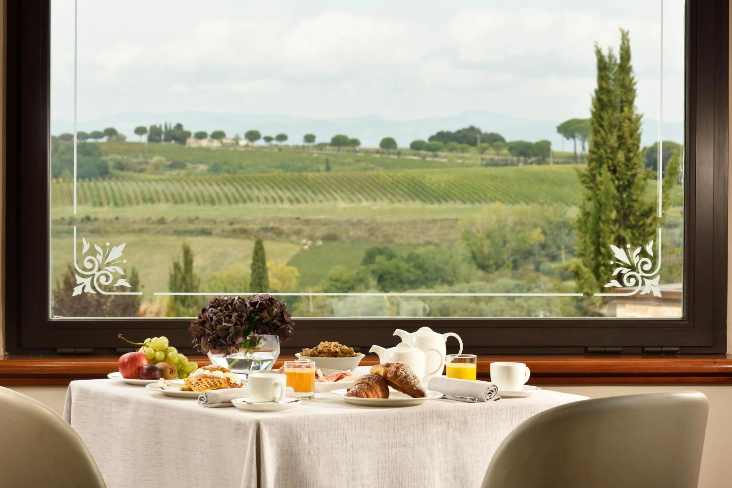 Continental breakfast in Borgobrufa Spa Resort Adults Only