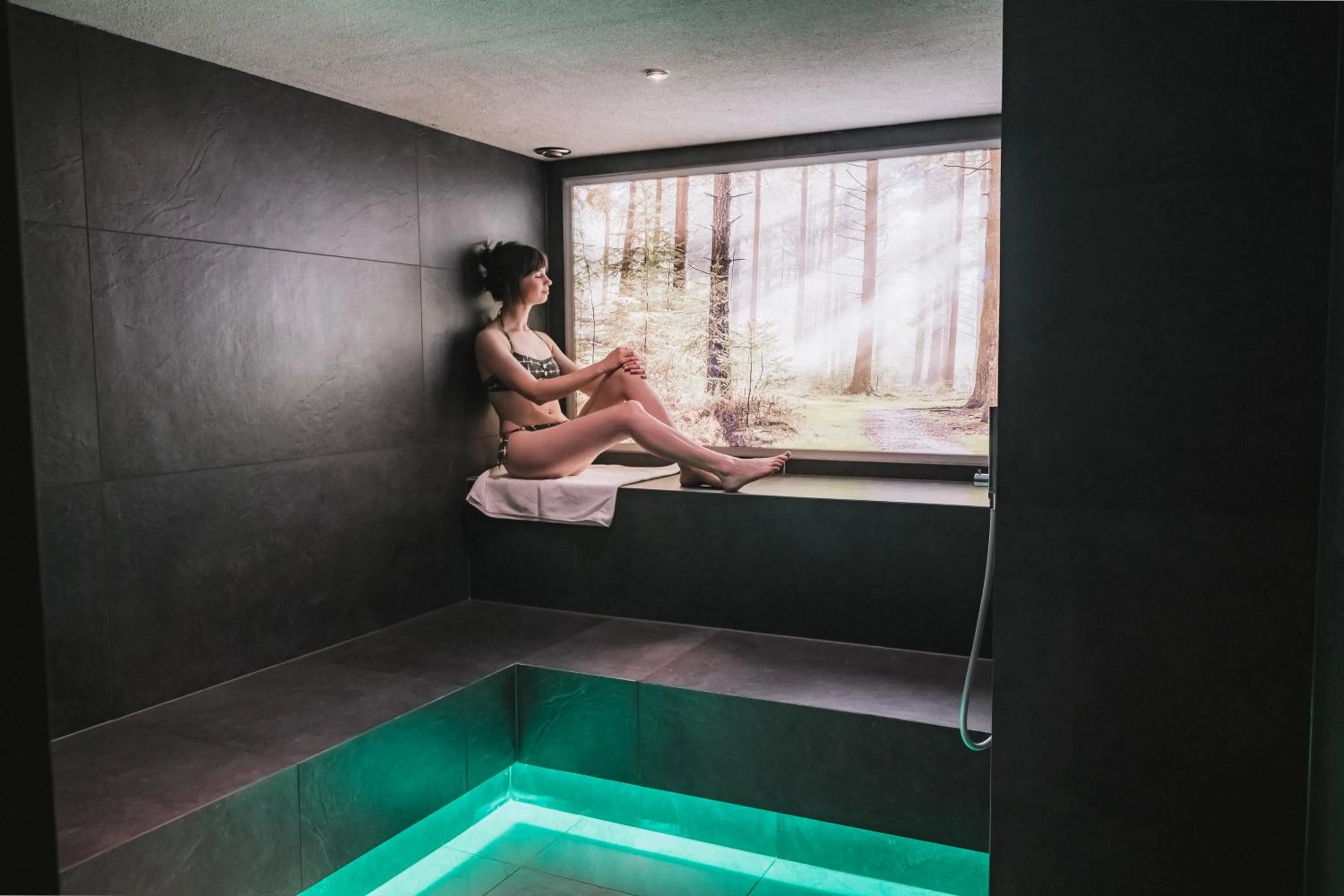 Steam room in Laurena Aparthotel