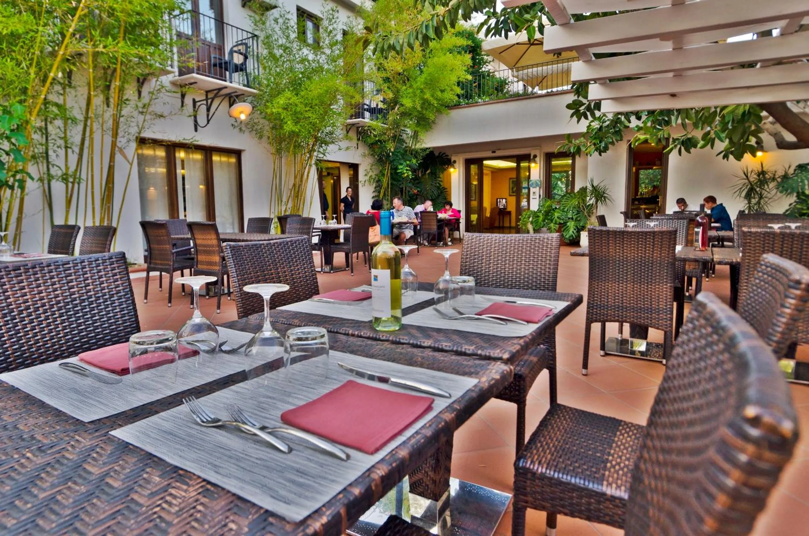 Patio in Hotel Santa Maria