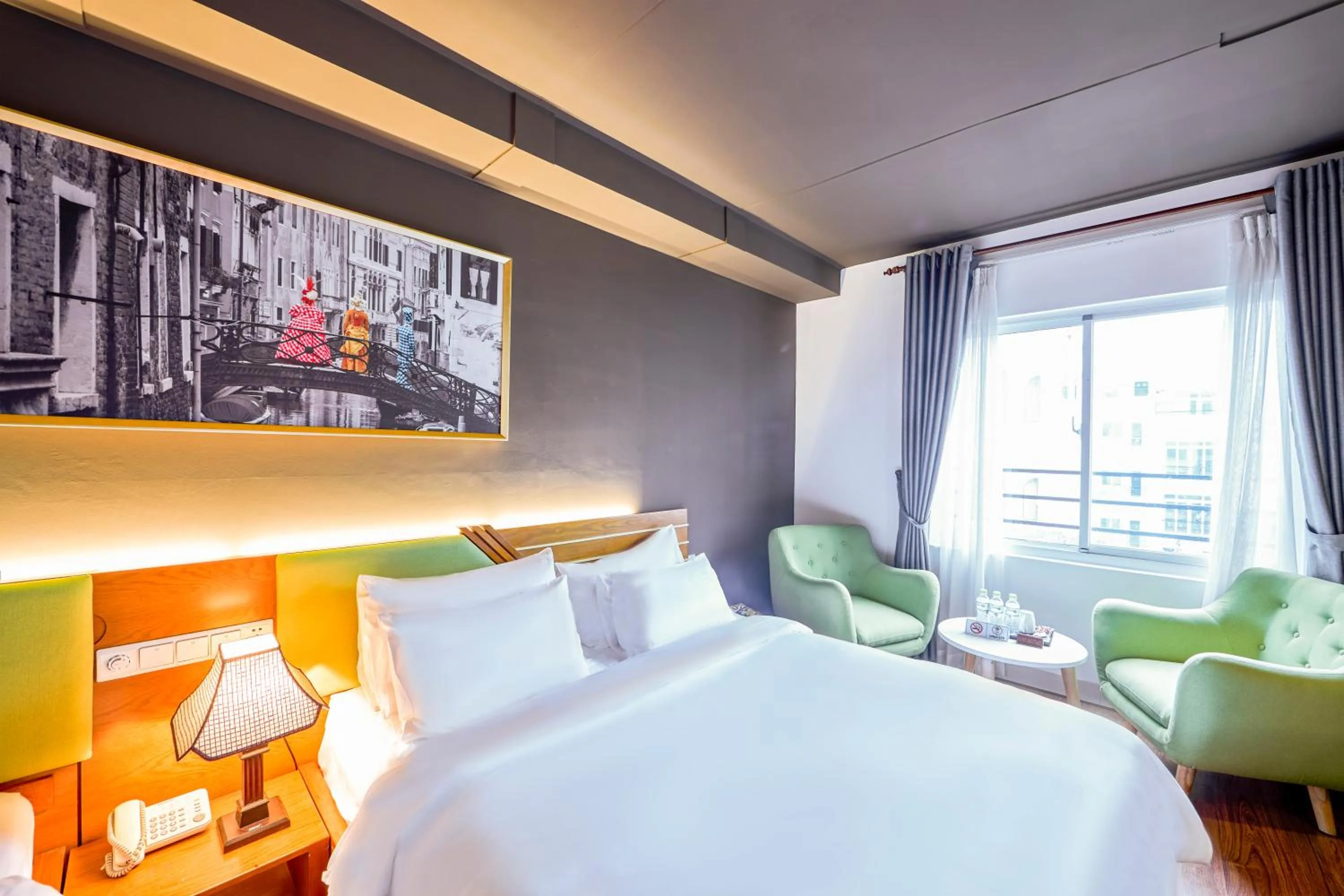 Bedroom in The Noble Swan Hotel Saigon