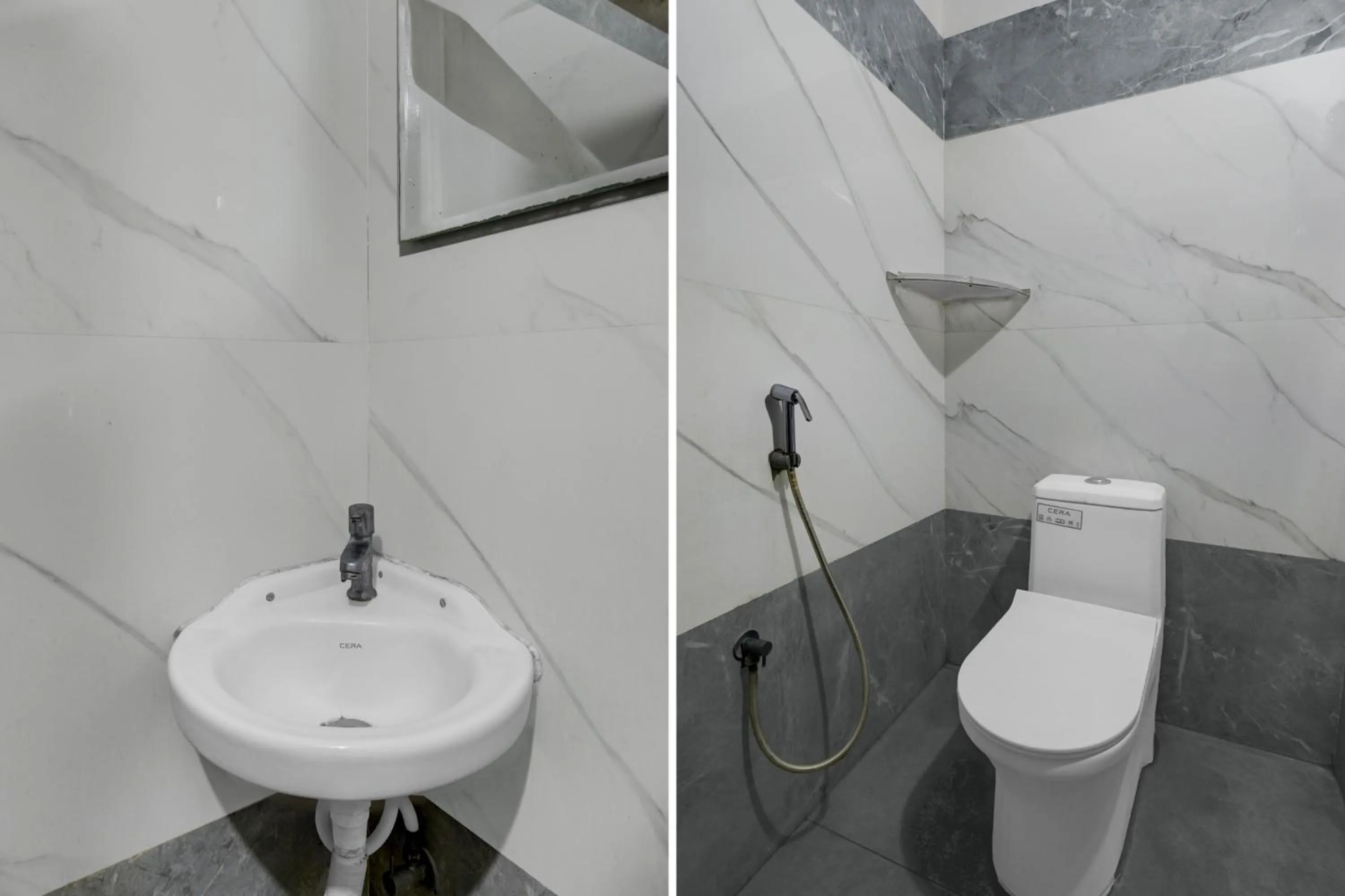 Bathroom in Super Townhouse Financial District Gachibowli Formerly Srinika Inn