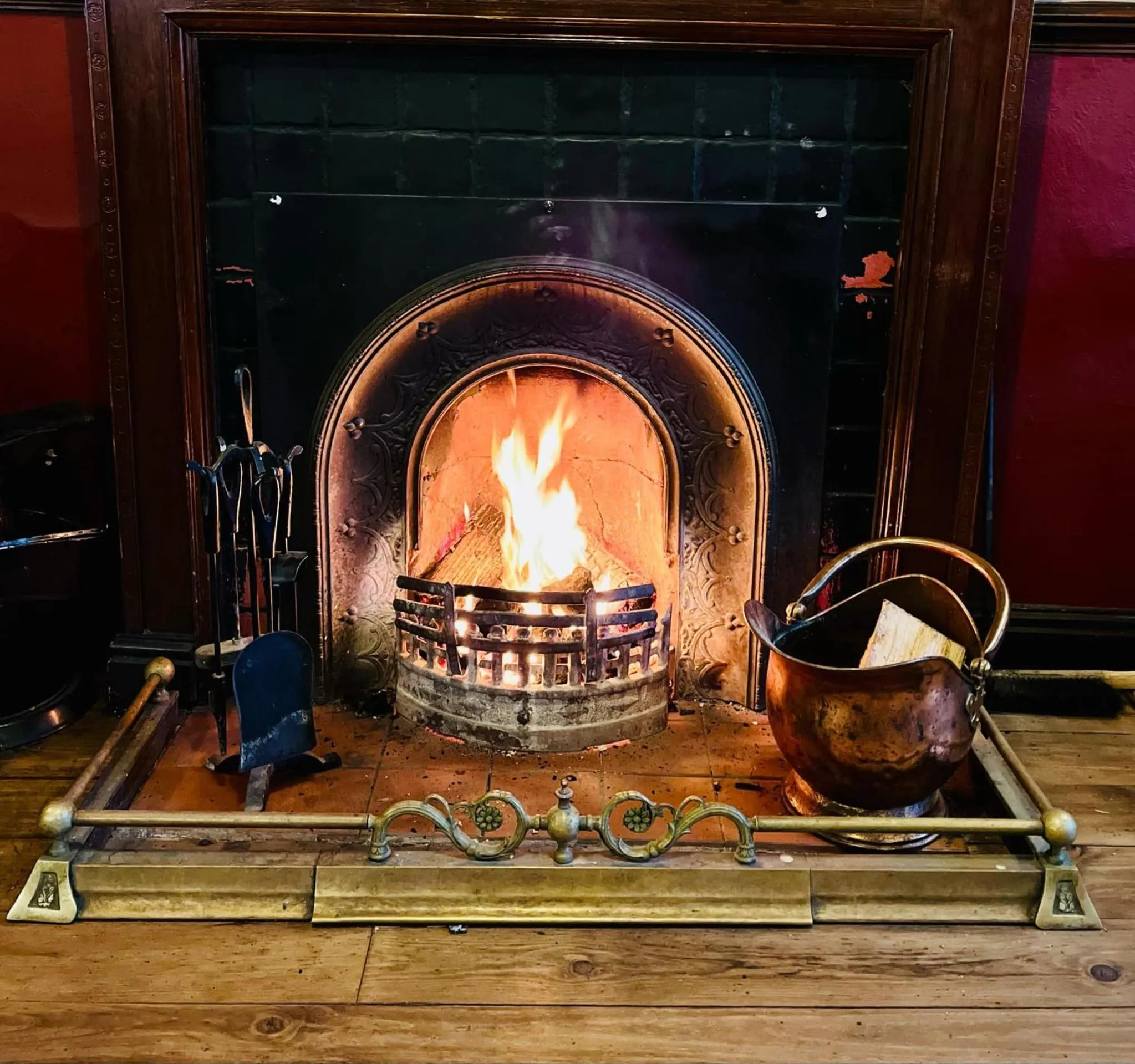 fireplace in The Endeavour