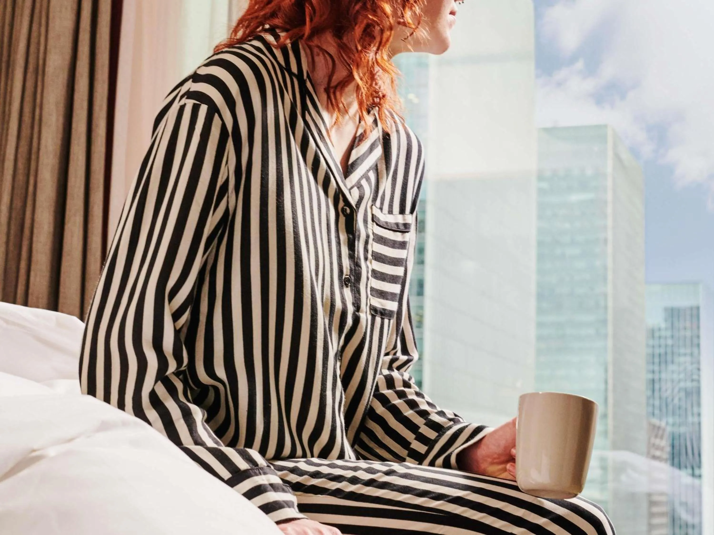 Bedroom, Bed in TRIBE London Canary Wharf