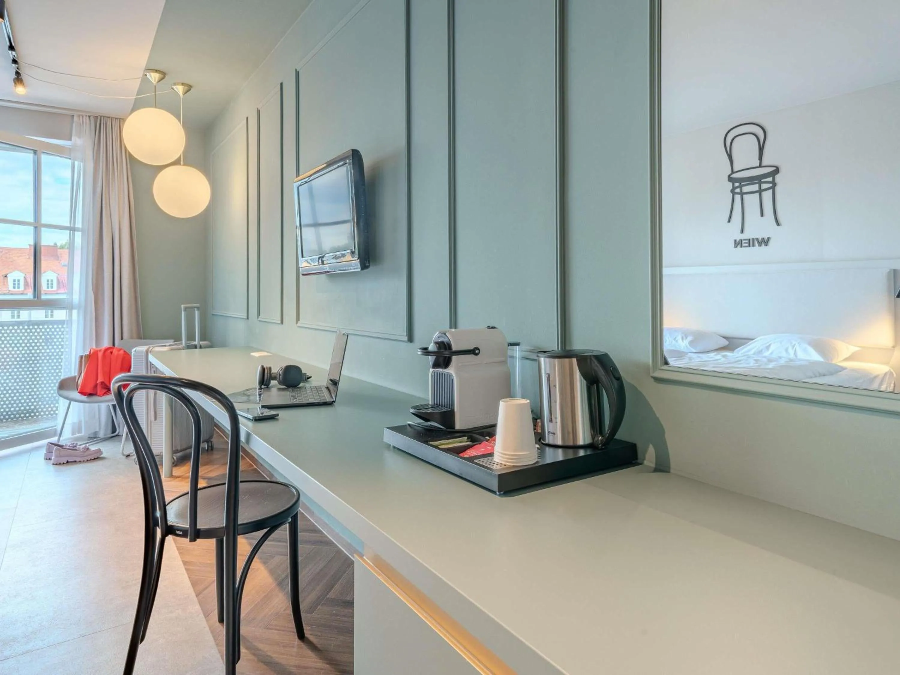 Bedroom in ibis Styles Graz Messe