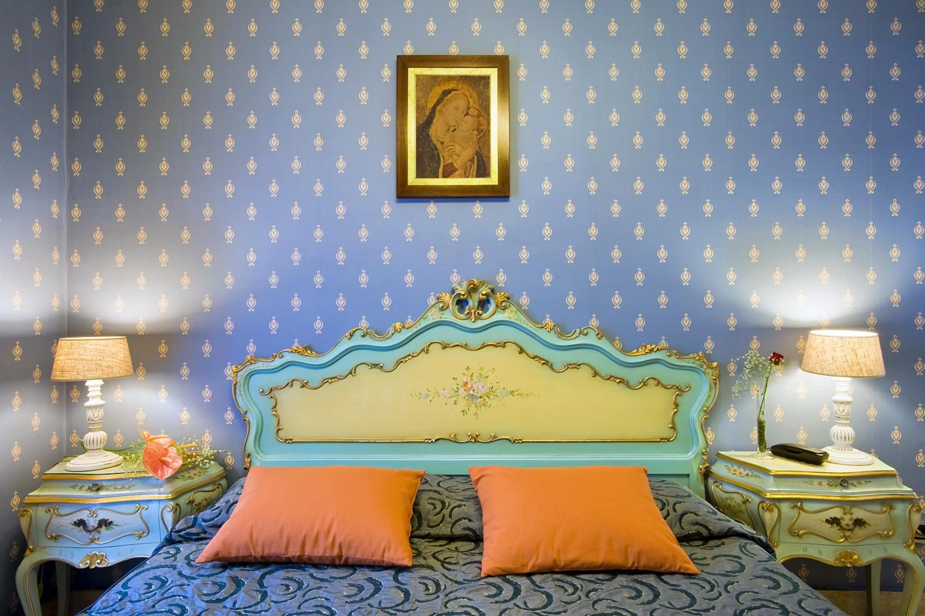 Bed in Hotel Villa San Lorenzo Maria
